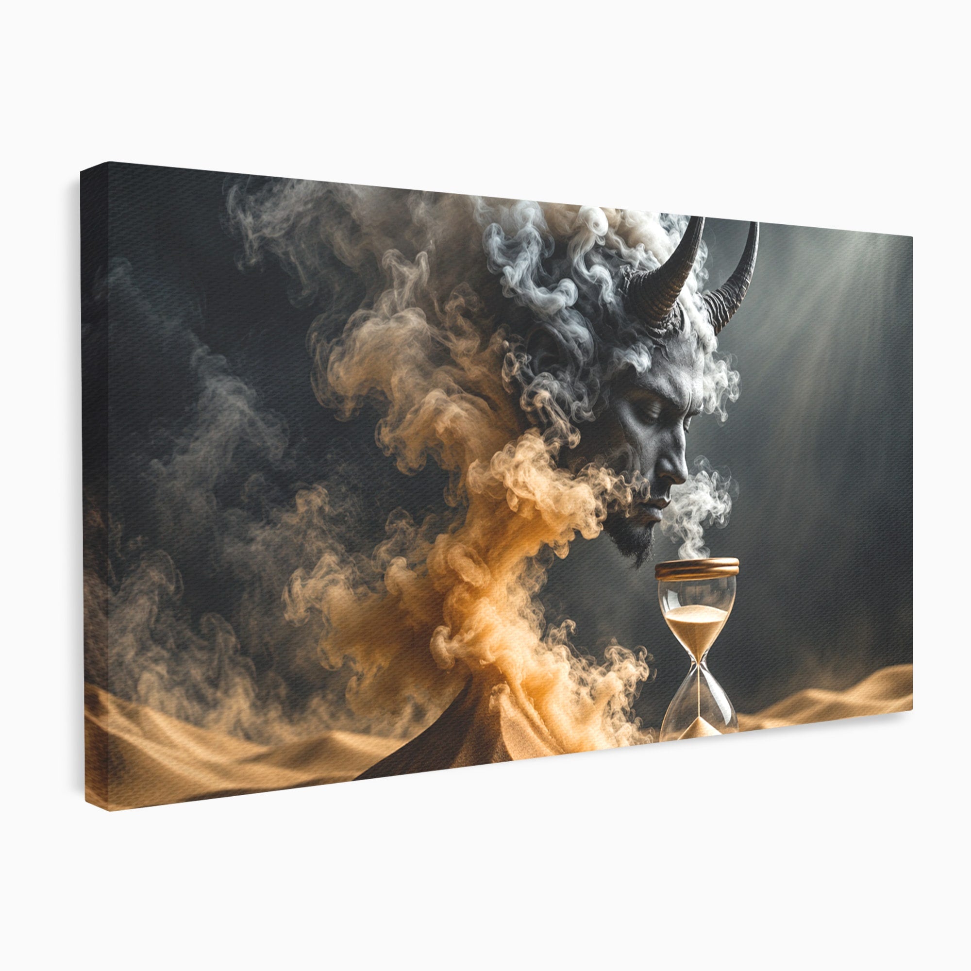 Tablou Canvas Premium LuxCanva® U1059, Demonul Desertului,  Mistic, Fantasy, Demon, Desert,Dormitor, Living, Culori Vibrante