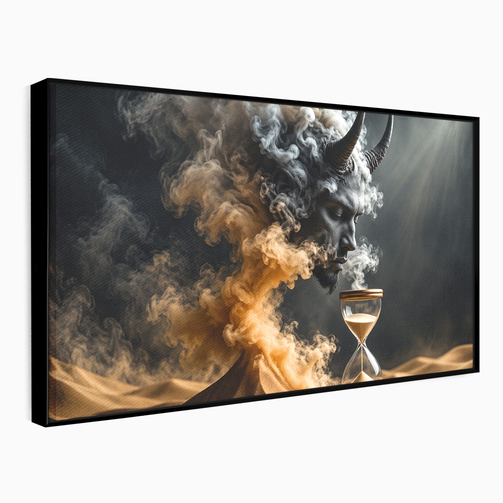 Tablou Canvas Premium LuxCanva® U1059, Demonul Desertului,  Mistic, Fantasy, Demon, Desert,Dormitor, Living, Culori Vibrante