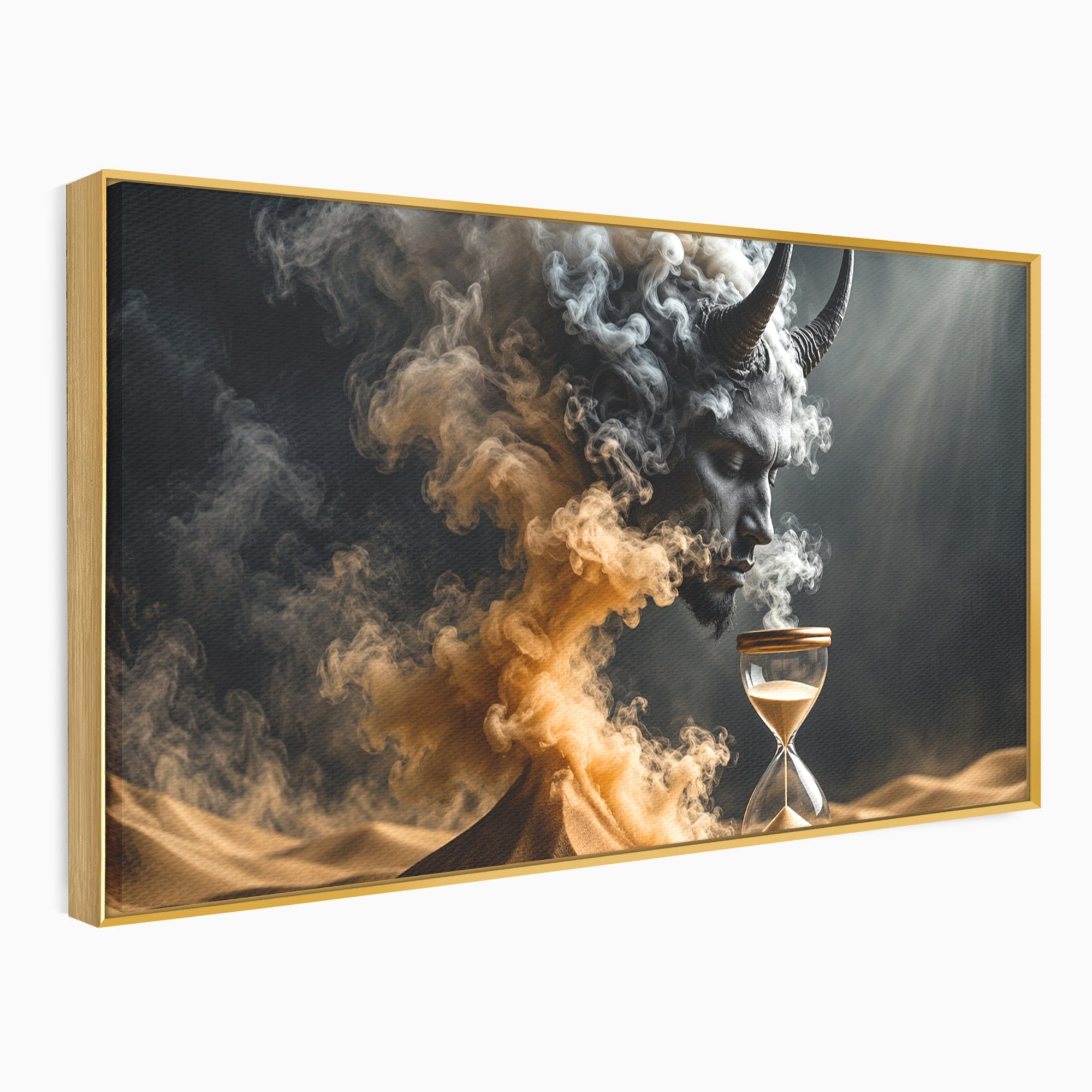 Tablou Canvas Premium LuxCanva® U1059, Demonul Desertului,  Mistic, Fantasy, Demon, Desert,Dormitor, Living, Culori Vibrante