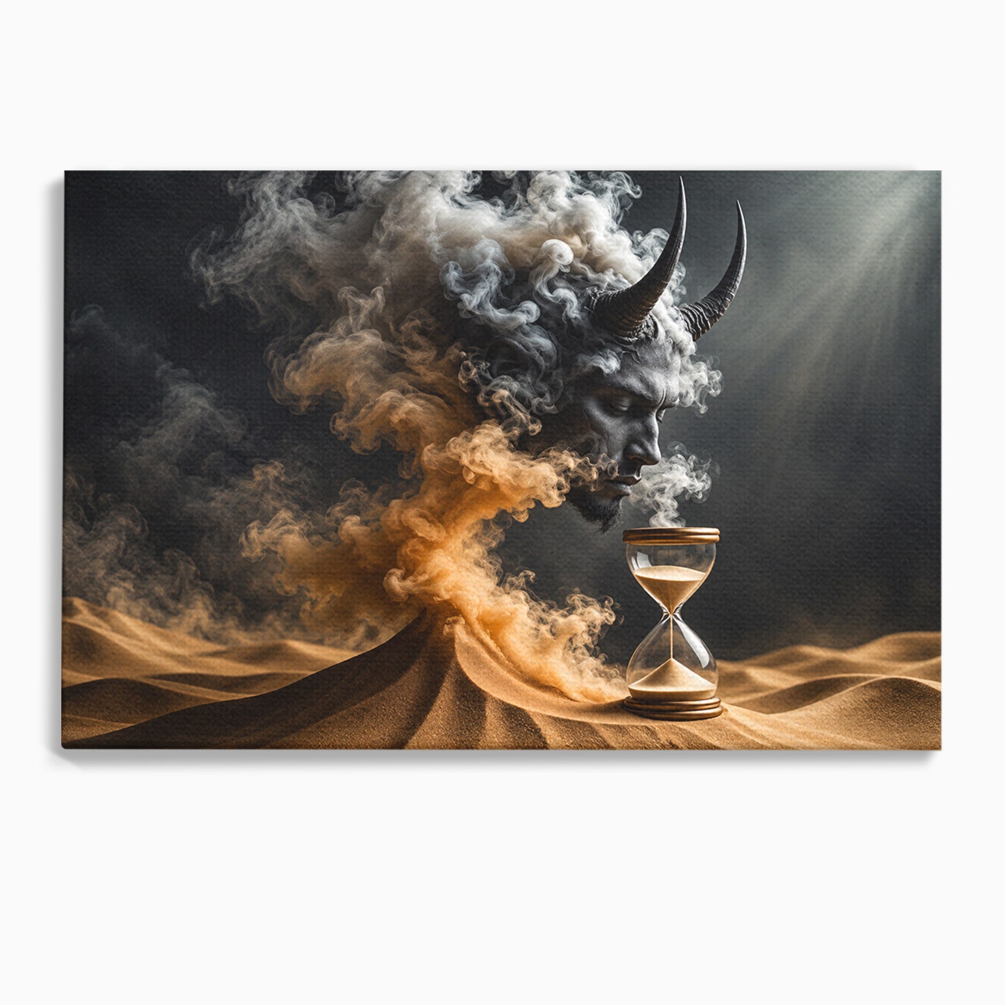 Tablou Canvas Premium LuxCanva® U1059, Demonul Desertului,  Mistic, Fantasy, Demon, Desert,Dormitor, Living, Culori Vibrante