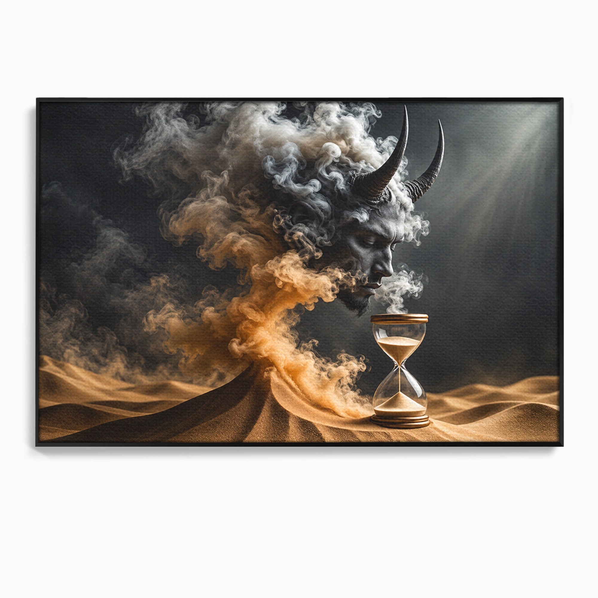 Tablou Canvas Premium LuxCanva® U1059, Demonul Desertului,  Mistic, Fantasy, Demon, Desert,Dormitor, Living, Culori Vibrante