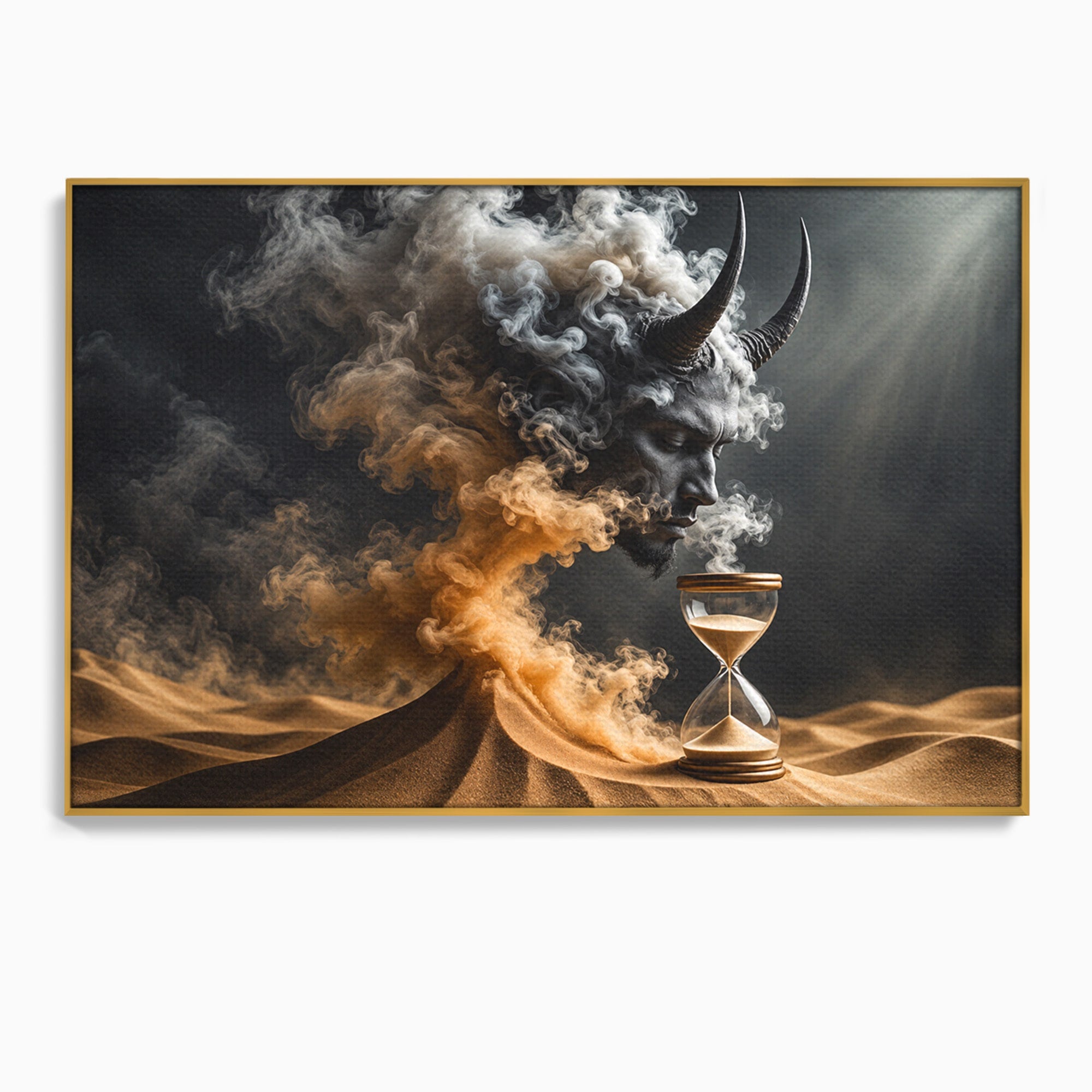 Tablou Canvas Premium LuxCanva® U1059, Demonul Desertului,  Mistic, Fantasy, Demon, Desert,Dormitor, Living, Culori Vibrante
