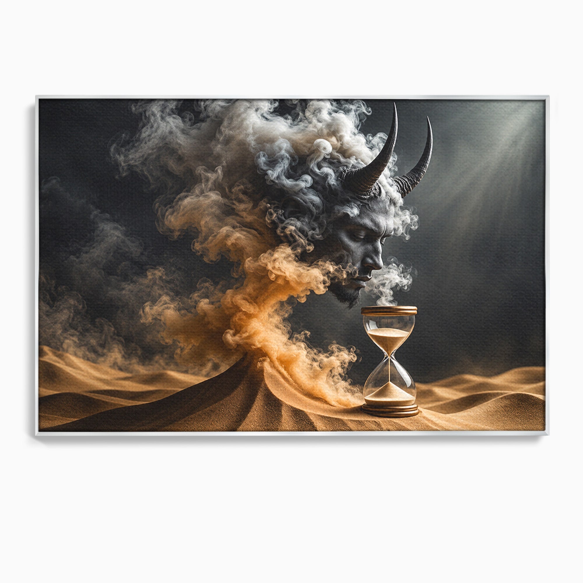 Tablou Canvas Premium LuxCanva® U1059, Demonul Desertului,  Mistic, Fantasy, Demon, Desert,Dormitor, Living, Culori Vibrante