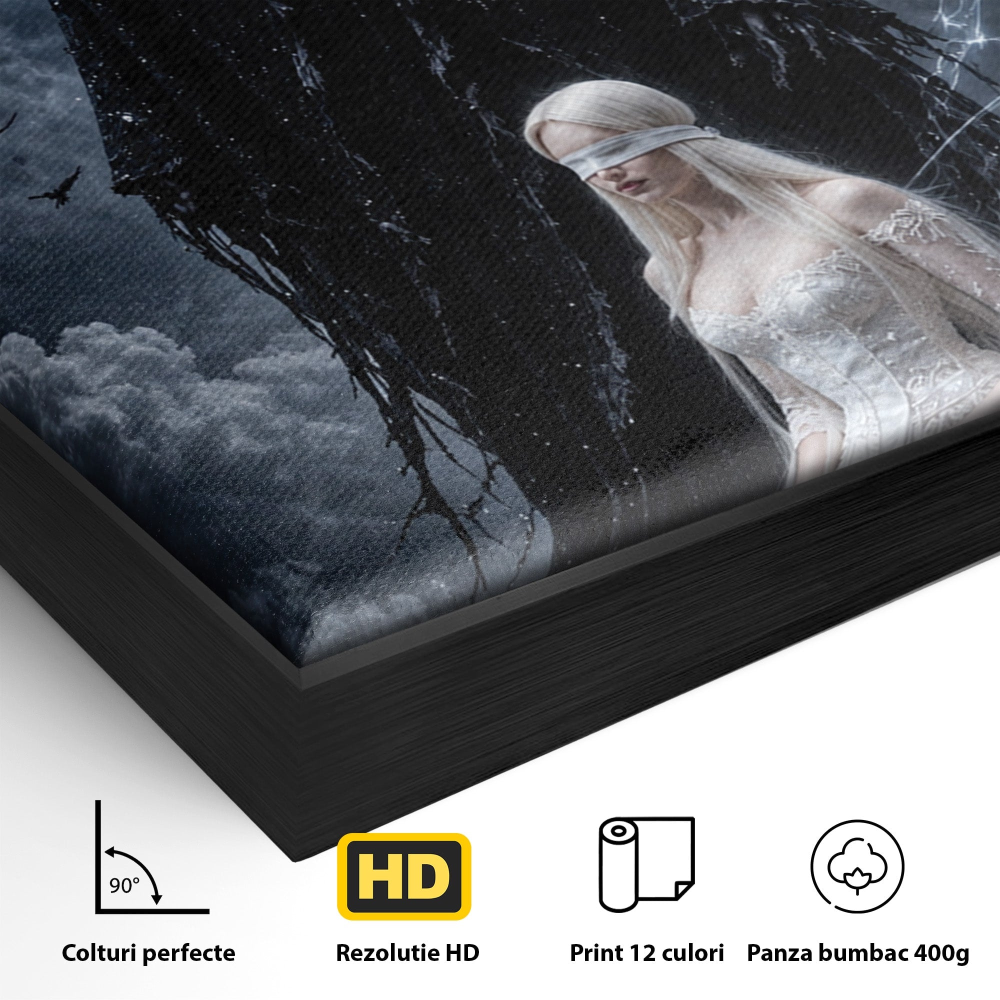 Tablou Canvas Premium LuxCanva® U1064, Entitati Mistice, Fantezie, Noapte, Entitati, Mistic, Living, Culori Vibrante