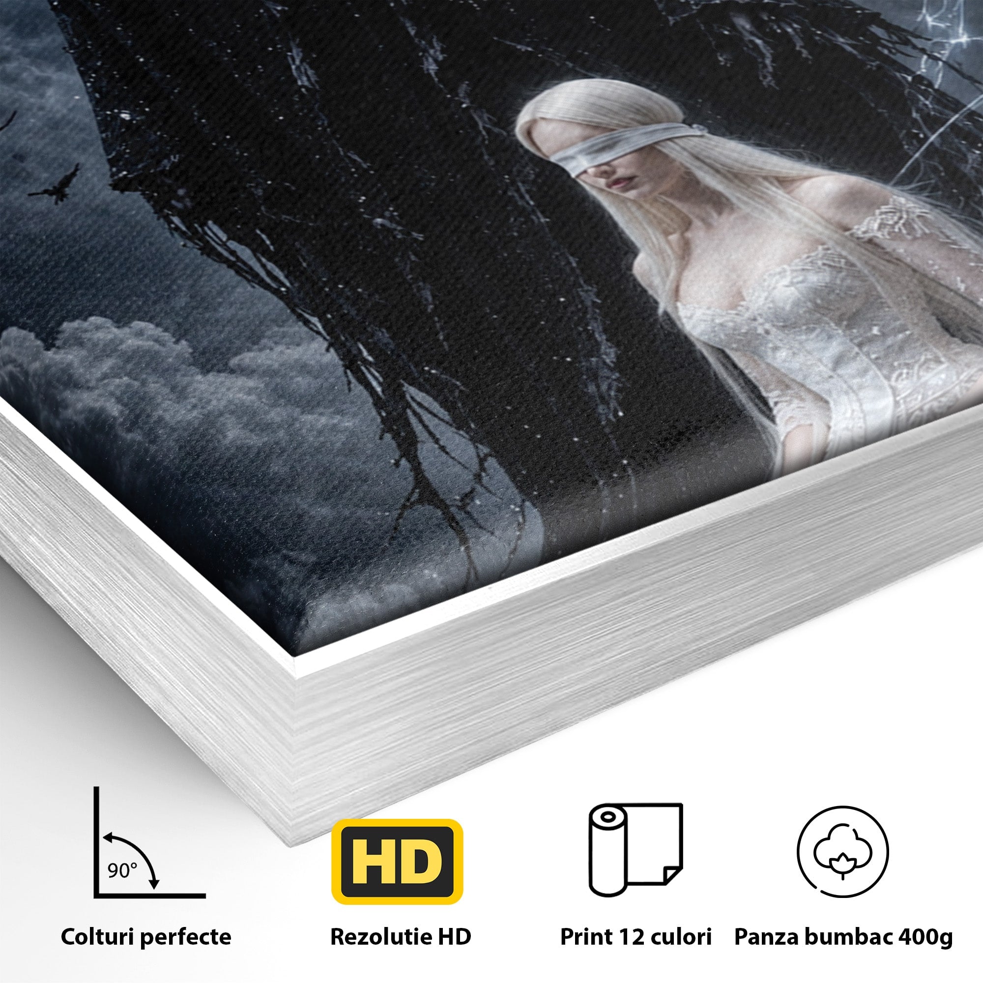 Tablou Canvas Premium LuxCanva® U1064, Entitati Mistice, Fantezie, Noapte, Entitati, Mistic, Living, Culori Vibrante
