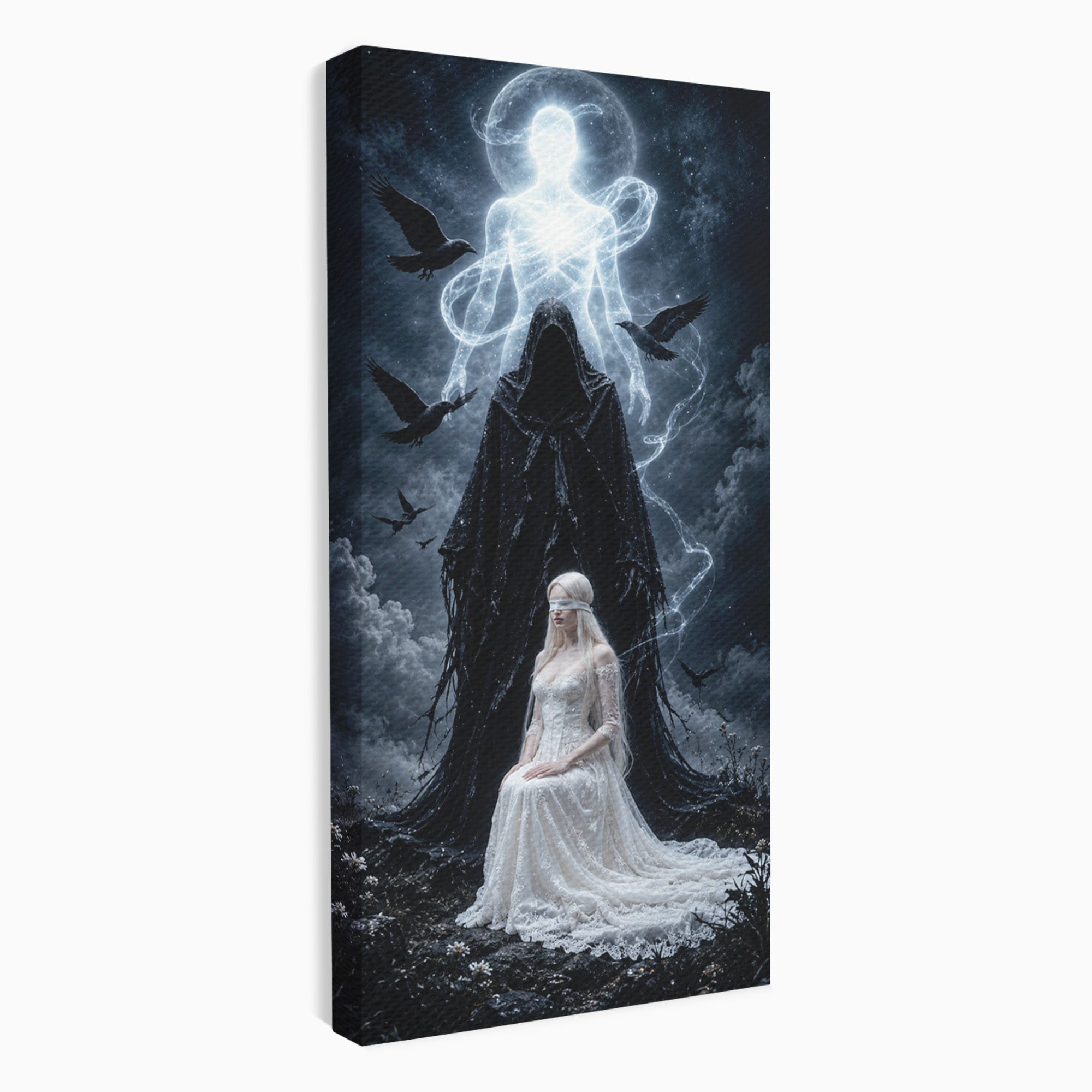 Tablou Canvas Premium LuxCanva® U1064, Entitati Mistice, Fantezie, Noapte, Entitati, Mistic, Living, Culori Vibrante