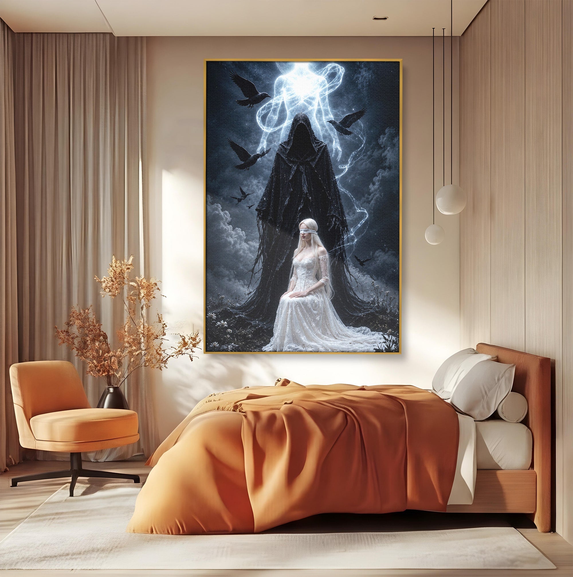 Tablou Canvas Premium LuxCanva® U1064, Entitati Mistice, Fantezie, Noapte, Entitati, Mistic, Living, Culori Vibrante
