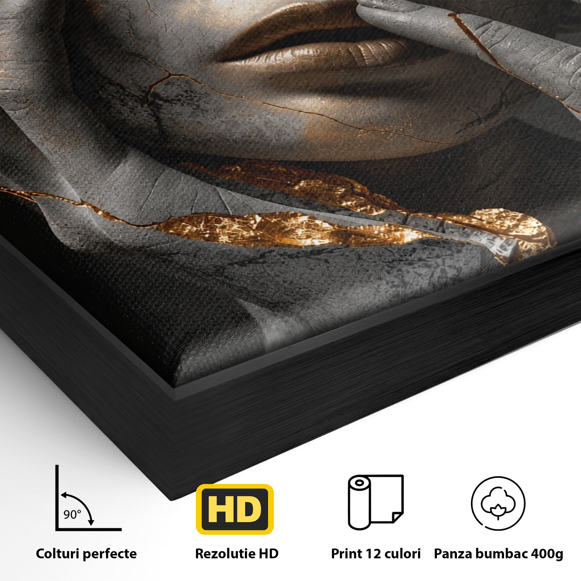 Tablou Canvas Premium LuxCanva® U1066, Frumusetea Imperfectiunii, Portret, Arta, Abstract, Emotie, Dormitor, Culori Vibrante