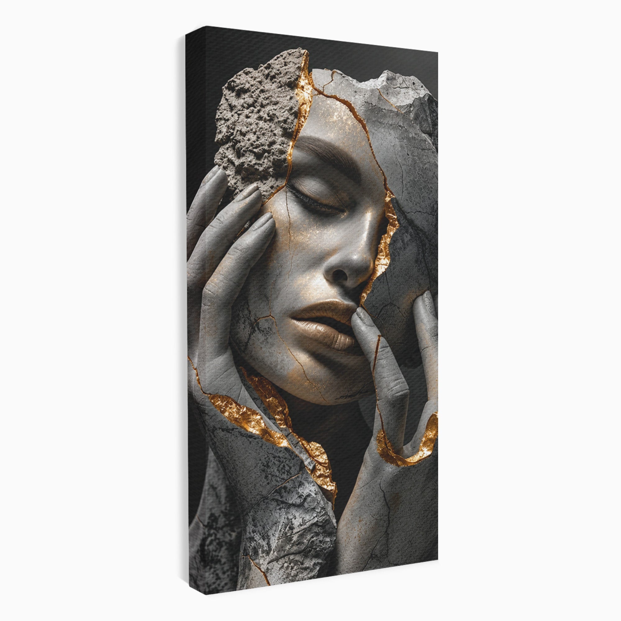 Tablou Canvas Premium LuxCanva® U1066, Frumusetea Imperfectiunii, Portret, Arta, Abstract, Emotie, Dormitor, Culori Vibrante