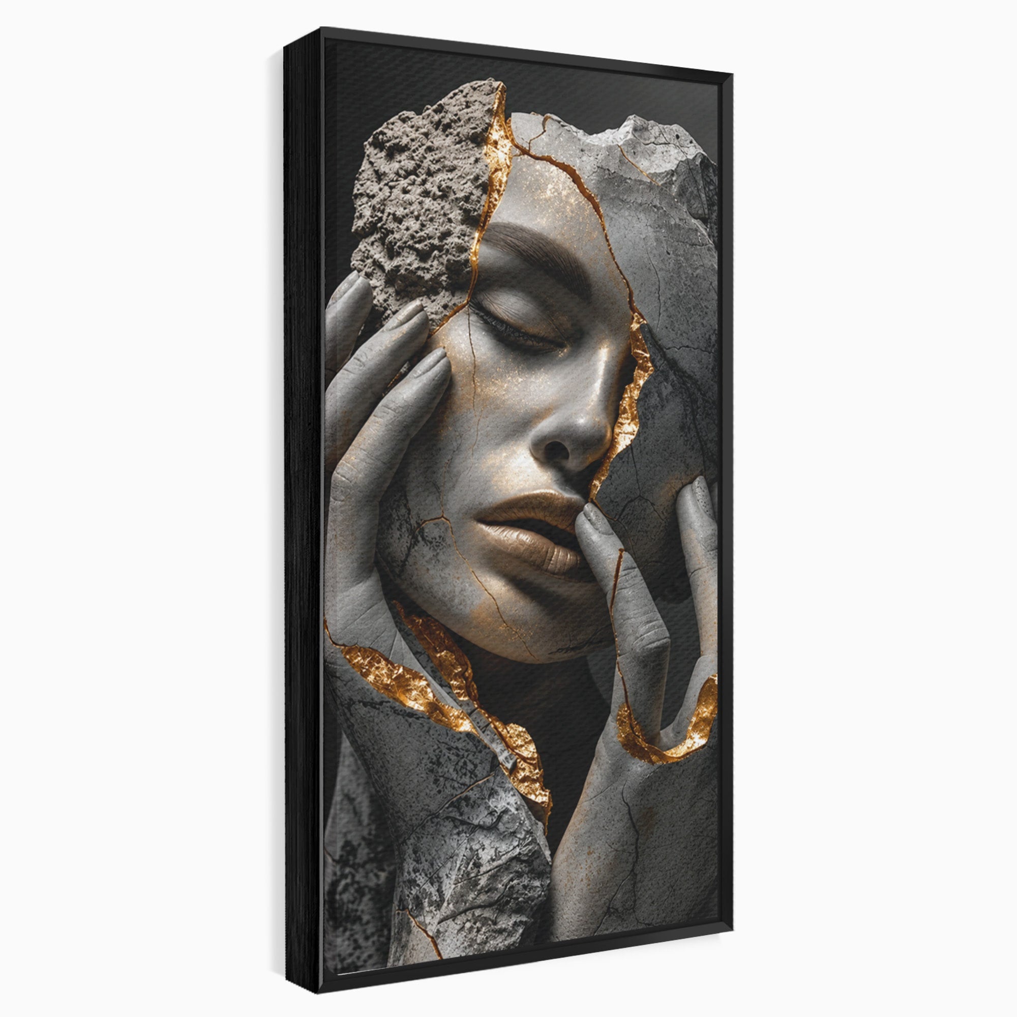 Tablou Canvas Premium LuxCanva® U1066, Frumusetea Imperfectiunii, Portret, Arta, Abstract, Emotie, Dormitor, Culori Vibrante