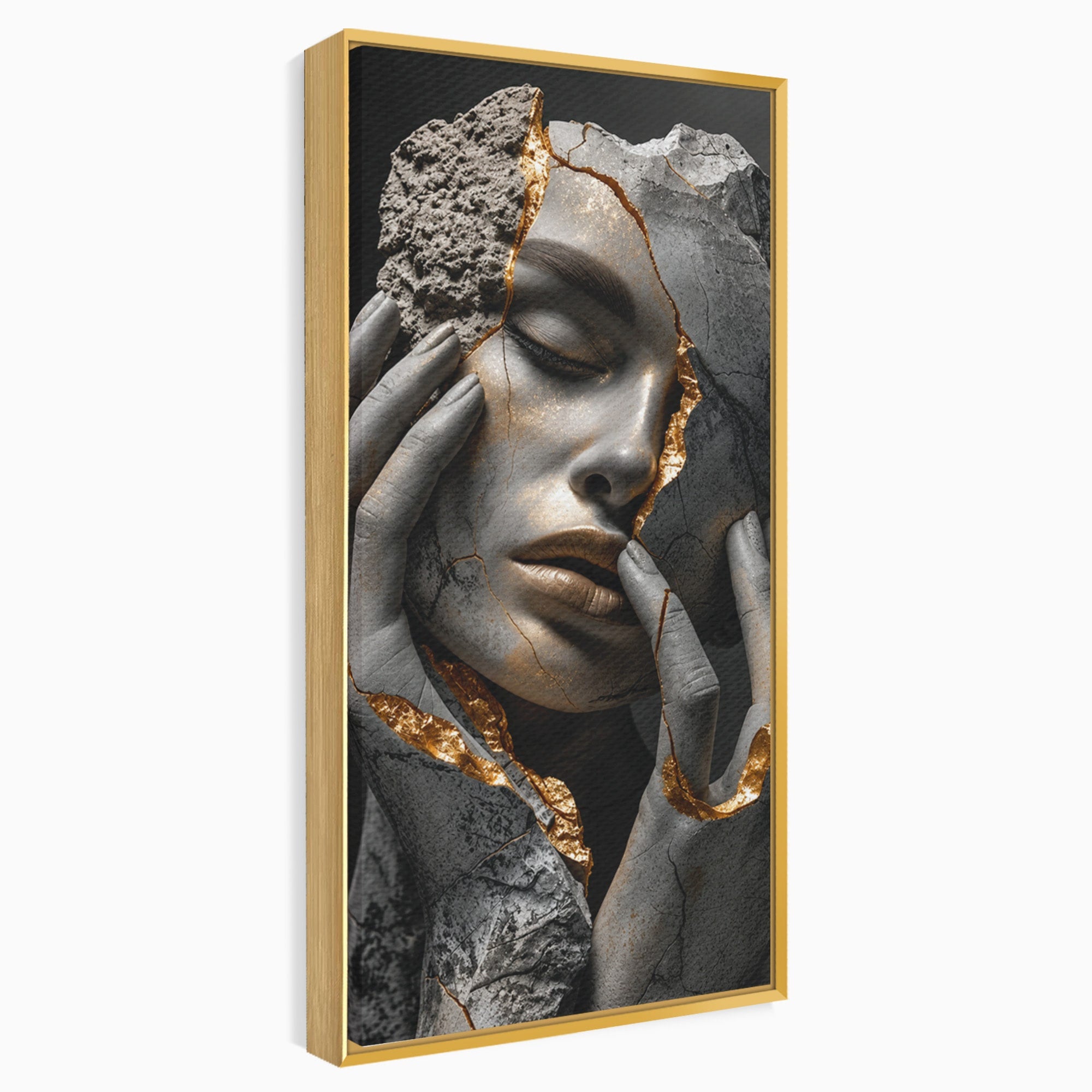 Tablou Canvas Premium LuxCanva® U1066, Frumusetea Imperfectiunii, Portret, Arta, Abstract, Emotie, Dormitor, Culori Vibrante