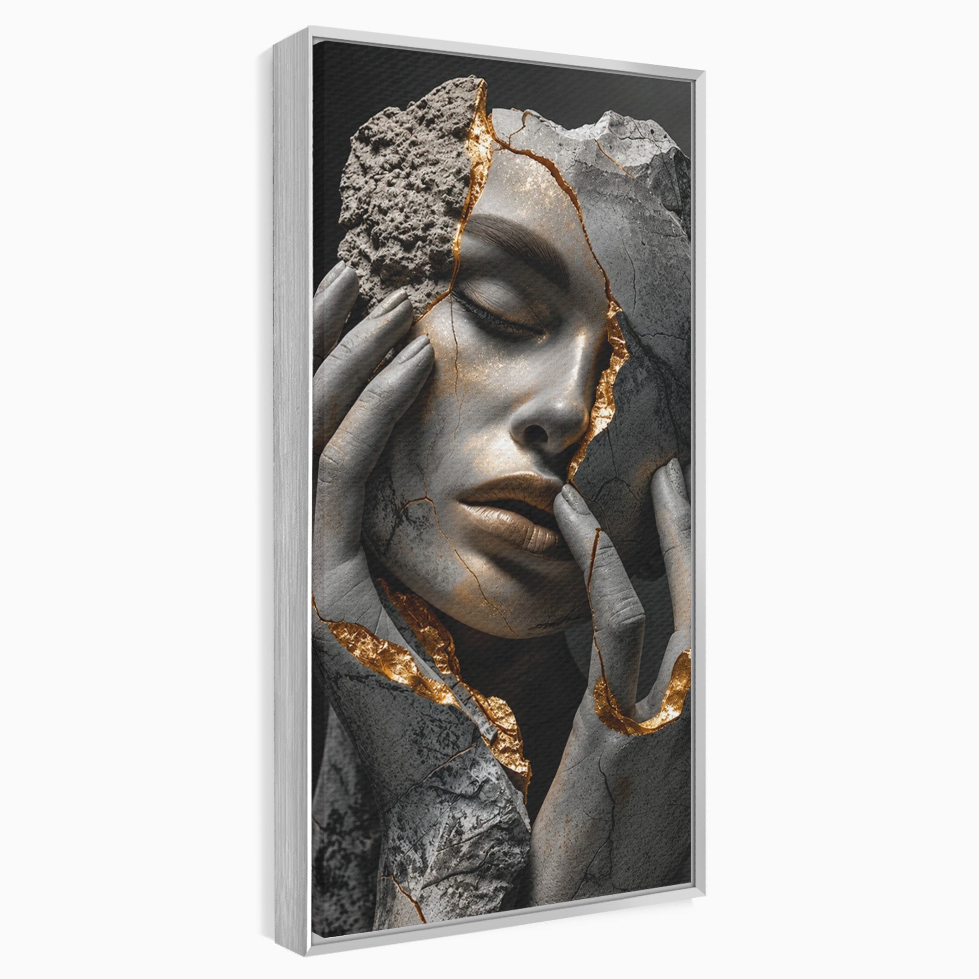 Tablou Canvas Premium LuxCanva® U1066, Frumusetea Imperfectiunii, Portret, Arta, Abstract, Emotie, Dormitor, Culori Vibrante