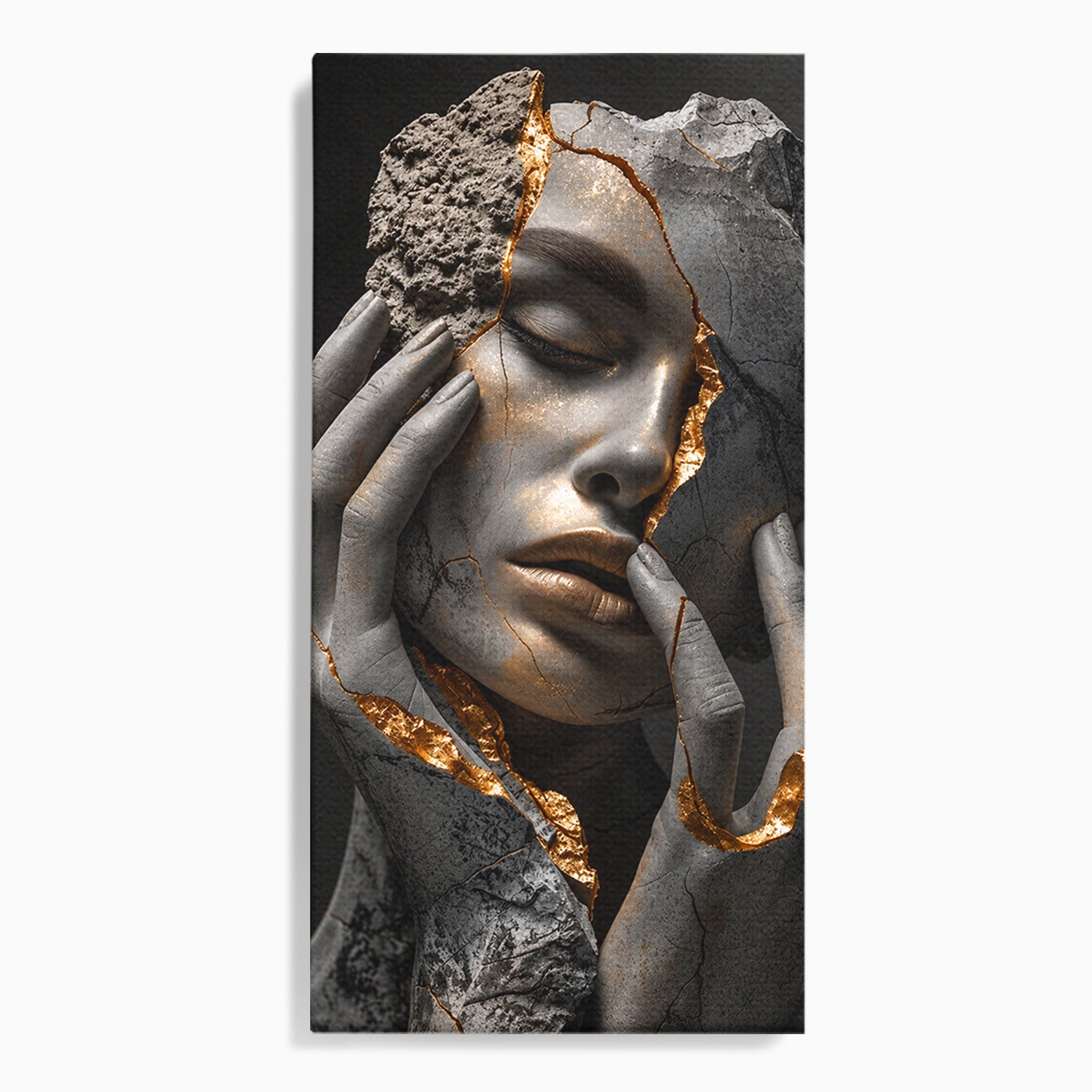 Tablou Canvas Premium LuxCanva® U1066, Frumusetea Imperfectiunii, Portret, Arta, Abstract, Emotie, Dormitor, Culori Vibrante