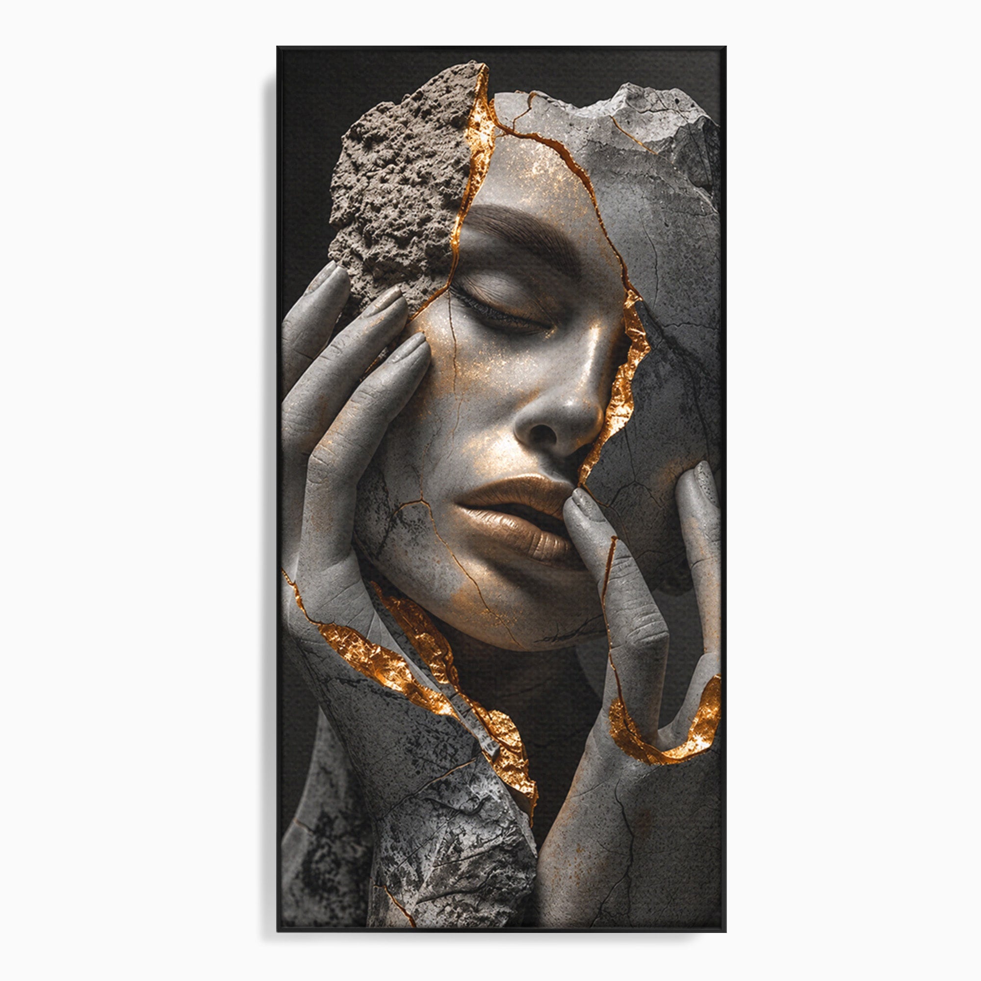Tablou Canvas Premium LuxCanva® U1066, Frumusetea Imperfectiunii, Portret, Arta, Abstract, Emotie, Dormitor, Culori Vibrante
