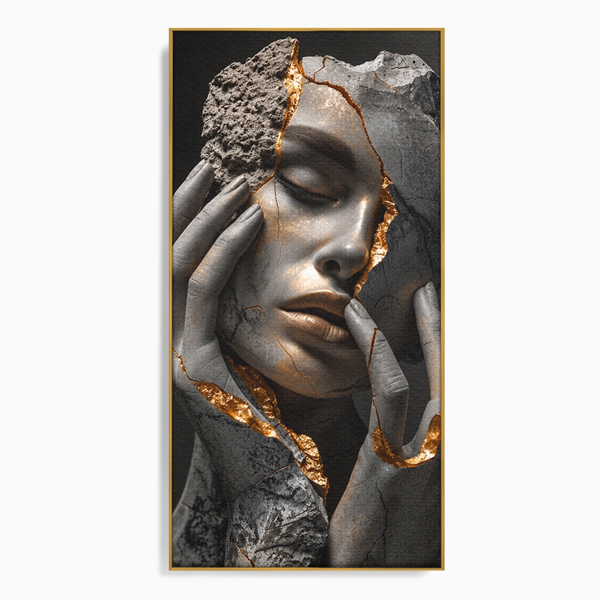 Tablou Canvas Premium LuxCanva® U1066, Frumusetea Imperfectiunii, Portret, Arta, Abstract, Emotie, Dormitor, Culori Vibrante
