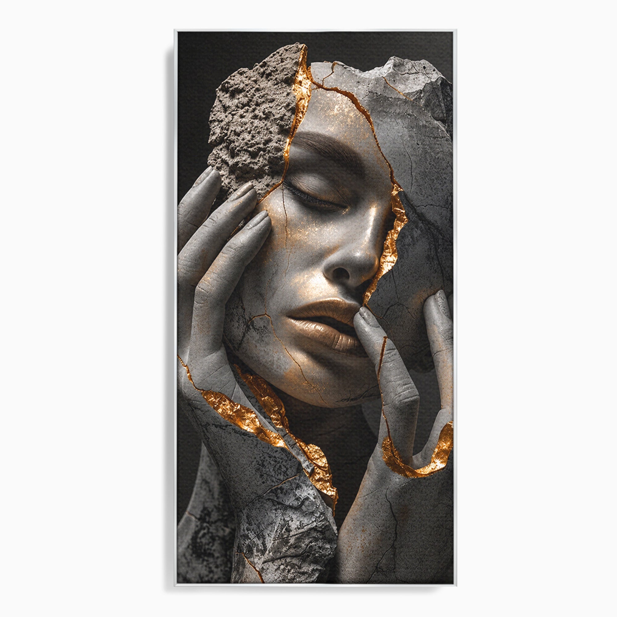 Tablou Canvas Premium LuxCanva® U1066, Frumusetea Imperfectiunii, Portret, Arta, Abstract, Emotie, Dormitor, Culori Vibrante