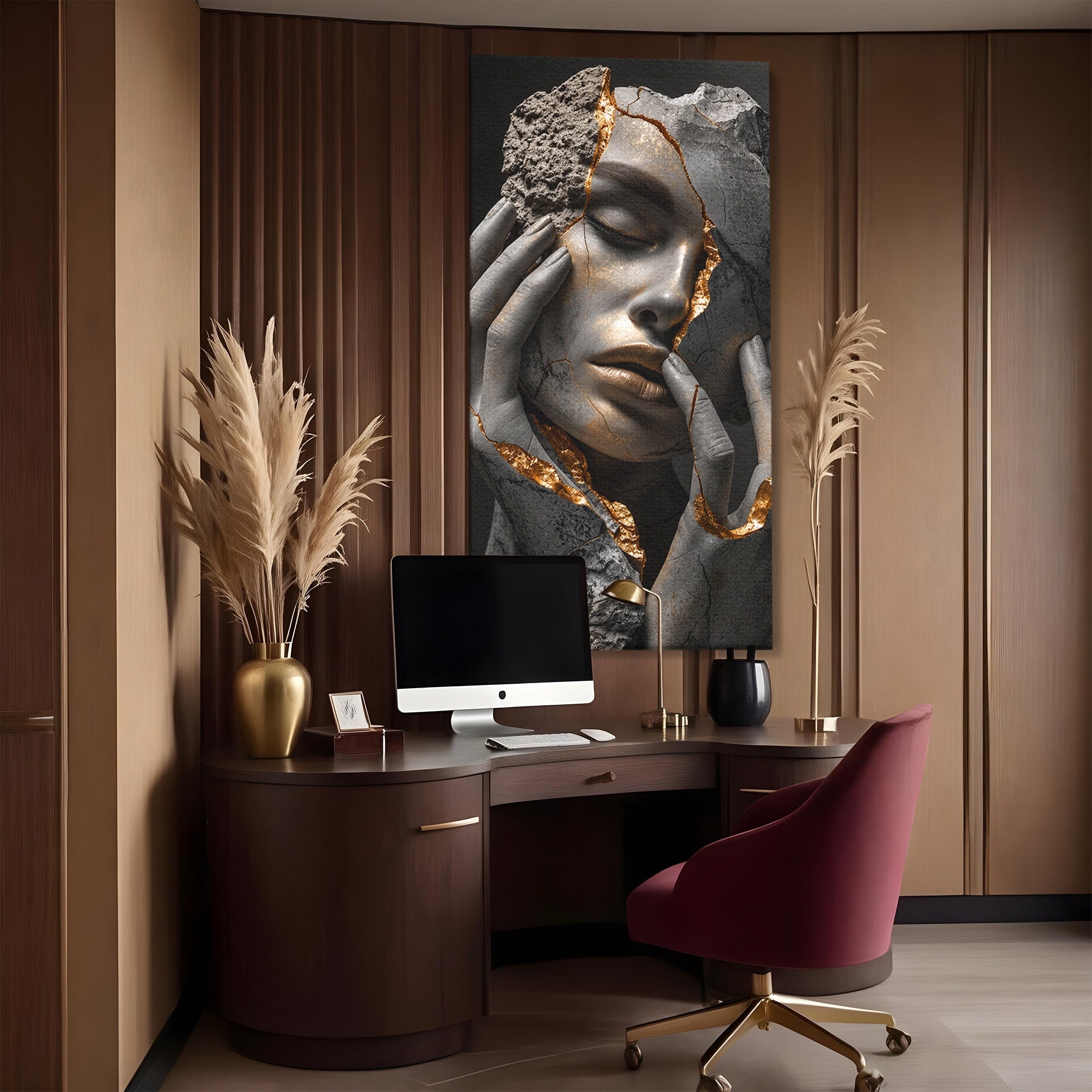 Tablou Canvas Premium LuxCanva® U1066, Frumusetea Imperfectiunii, Portret, Arta, Abstract, Emotie, Dormitor, Culori Vibrante