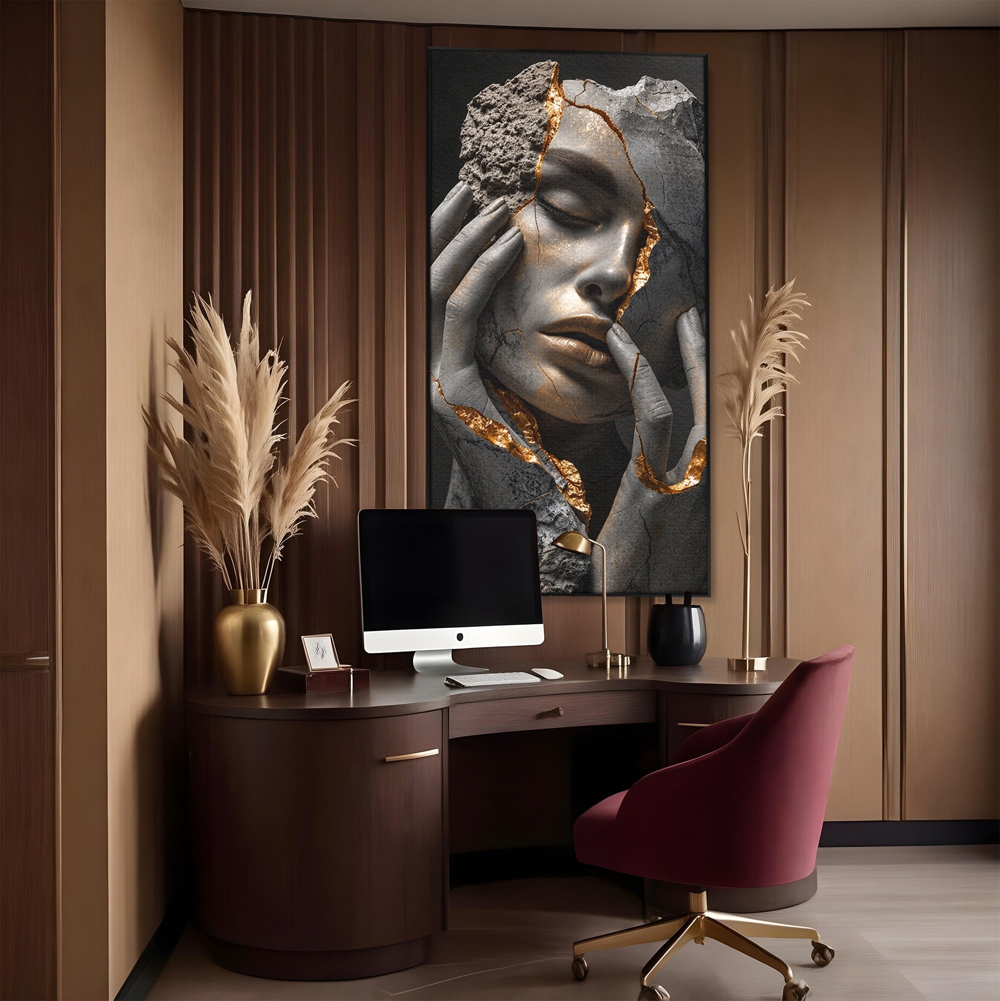 Tablou Canvas Premium LuxCanva® U1066, Frumusetea Imperfectiunii, Portret, Arta, Abstract, Emotie, Dormitor, Culori Vibrante
