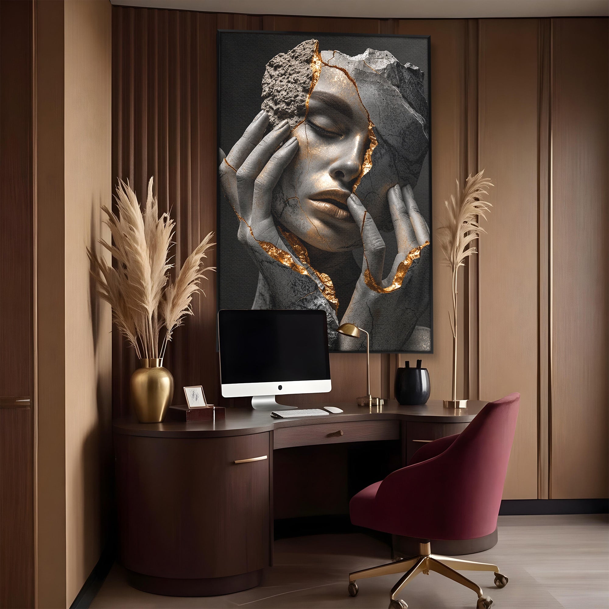Tablou Canvas Premium LuxCanva® U1066, Frumusetea Imperfectiunii, Portret, Arta, Abstract, Emotie, Dormitor, Culori Vibrante