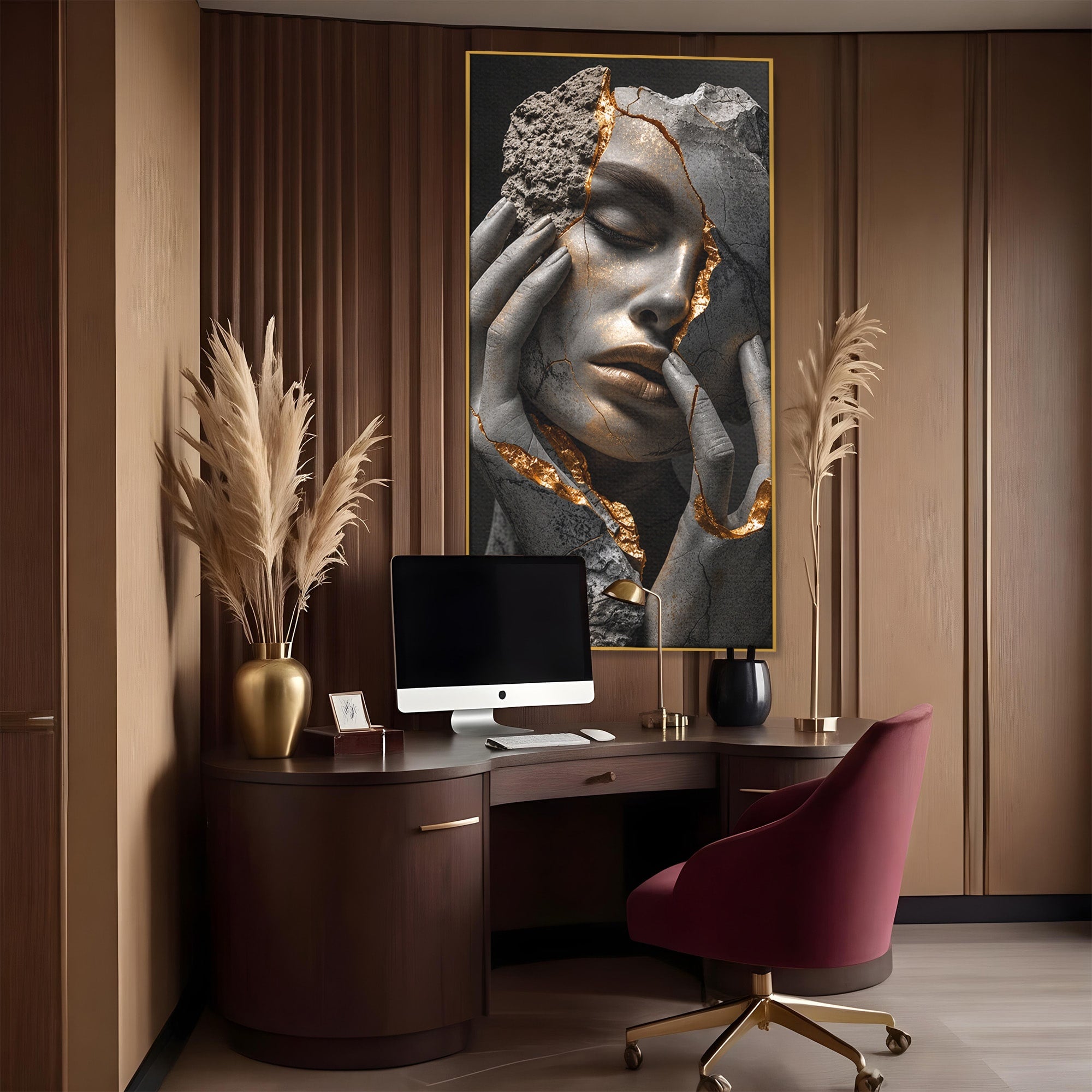 Tablou Canvas Premium LuxCanva® U1066, Frumusetea Imperfectiunii, Portret, Arta, Abstract, Emotie, Dormitor, Culori Vibrante