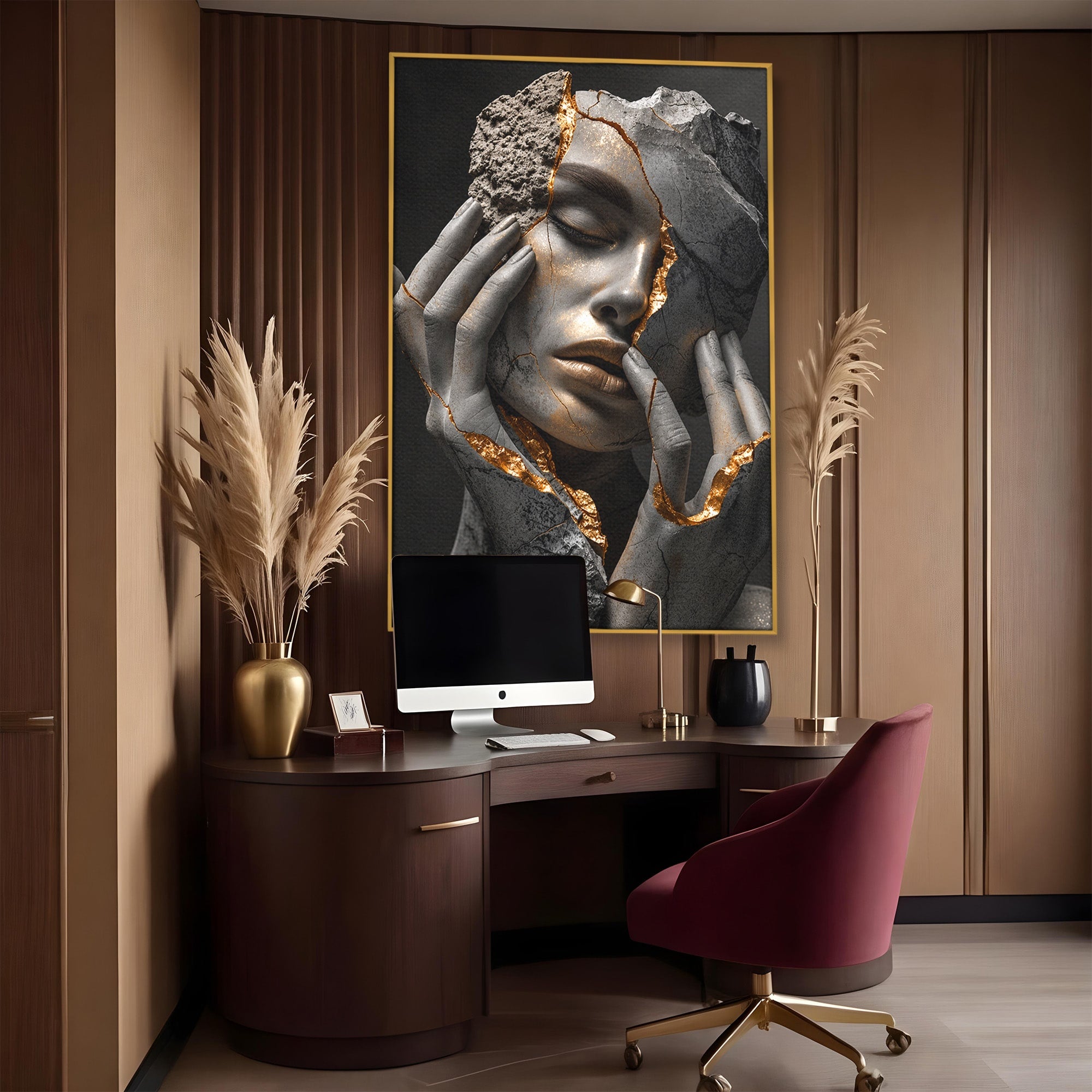Tablou Canvas Premium LuxCanva® U1066, Frumusetea Imperfectiunii, Portret, Arta, Abstract, Emotie, Dormitor, Culori Vibrante
