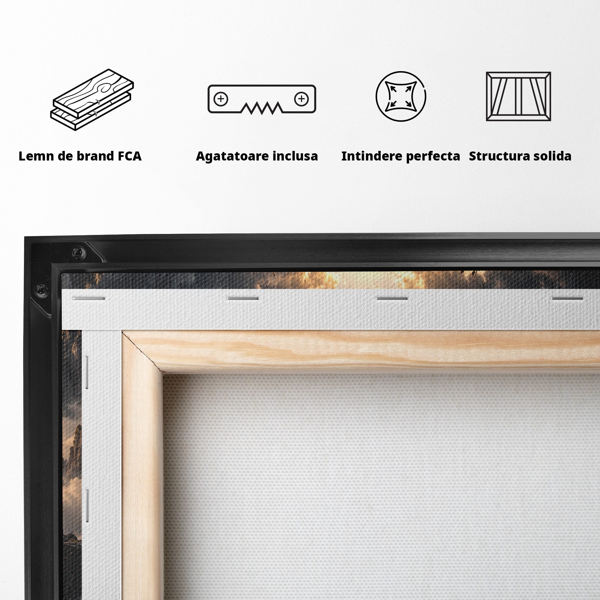 Tablou Canvas Premium LuxCanva® U1067, Regi Jucand Sah, Regi, Fantezie, Strategie, Sah, Living, Culori Vibrante