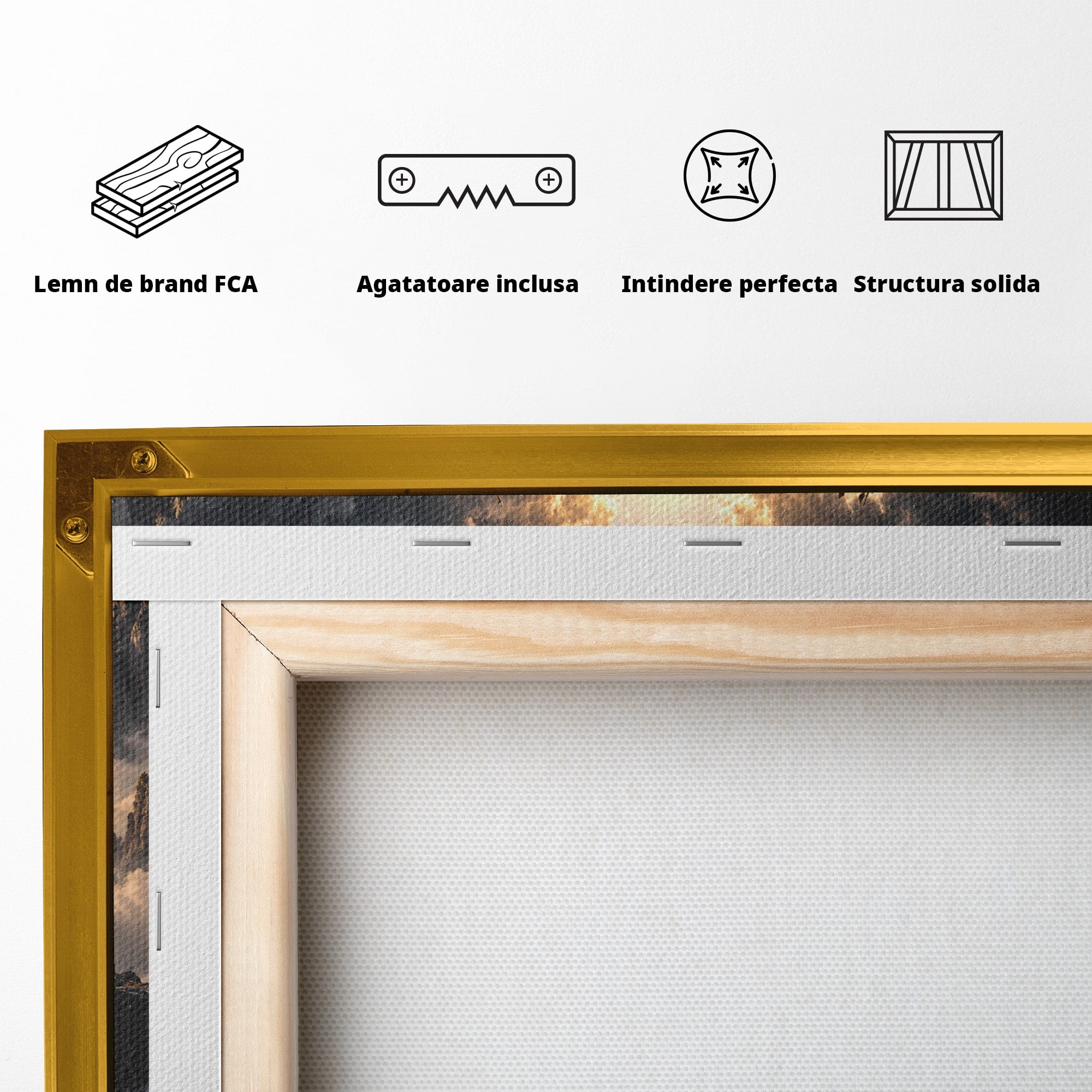 Tablou Canvas Premium LuxCanva® U1067, Regi Jucand Sah, Regi, Fantezie, Strategie, Sah, Living, Culori Vibrante