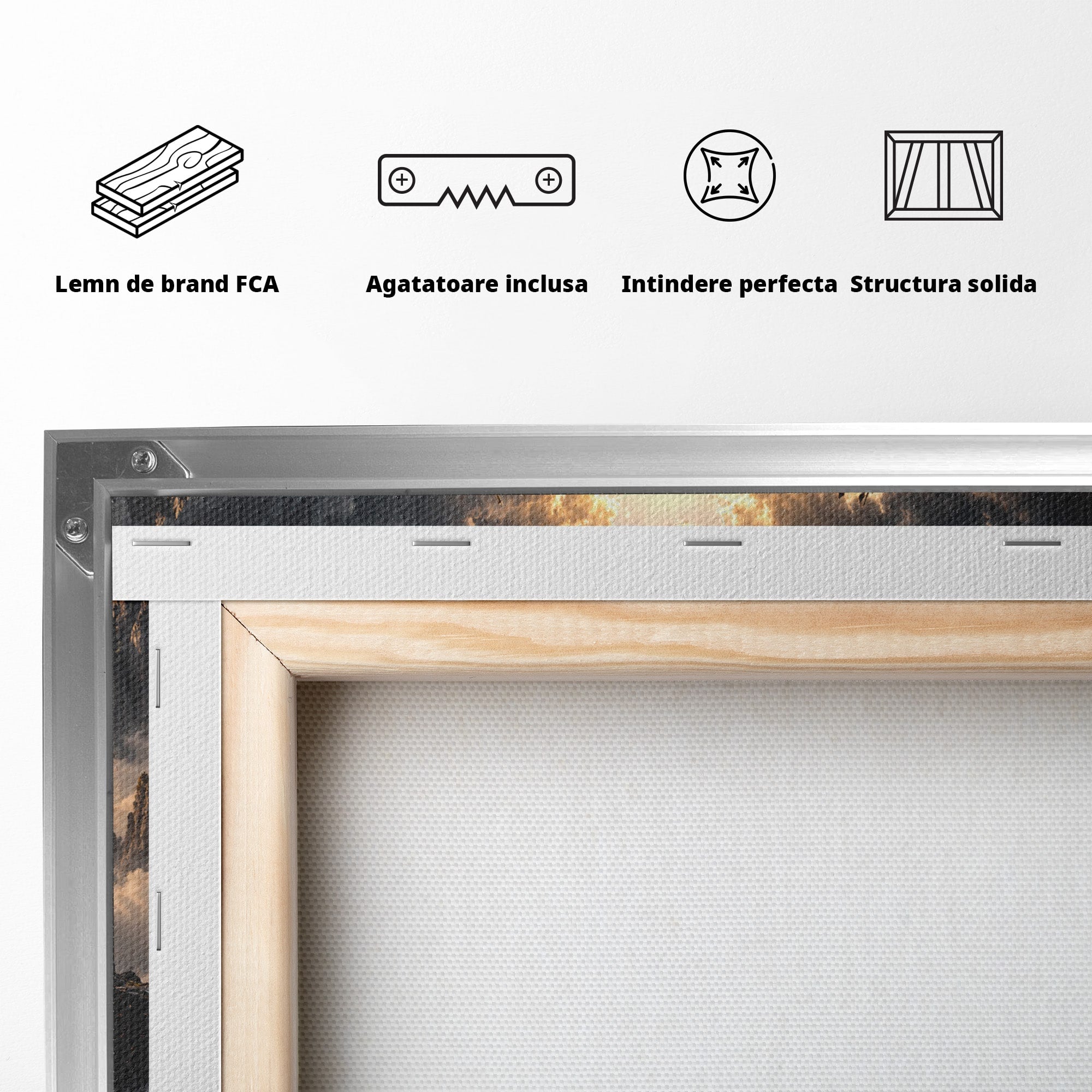 Tablou Canvas Premium LuxCanva® U1067, Regi Jucand Sah, Regi, Fantezie, Strategie, Sah, Living, Culori Vibrante