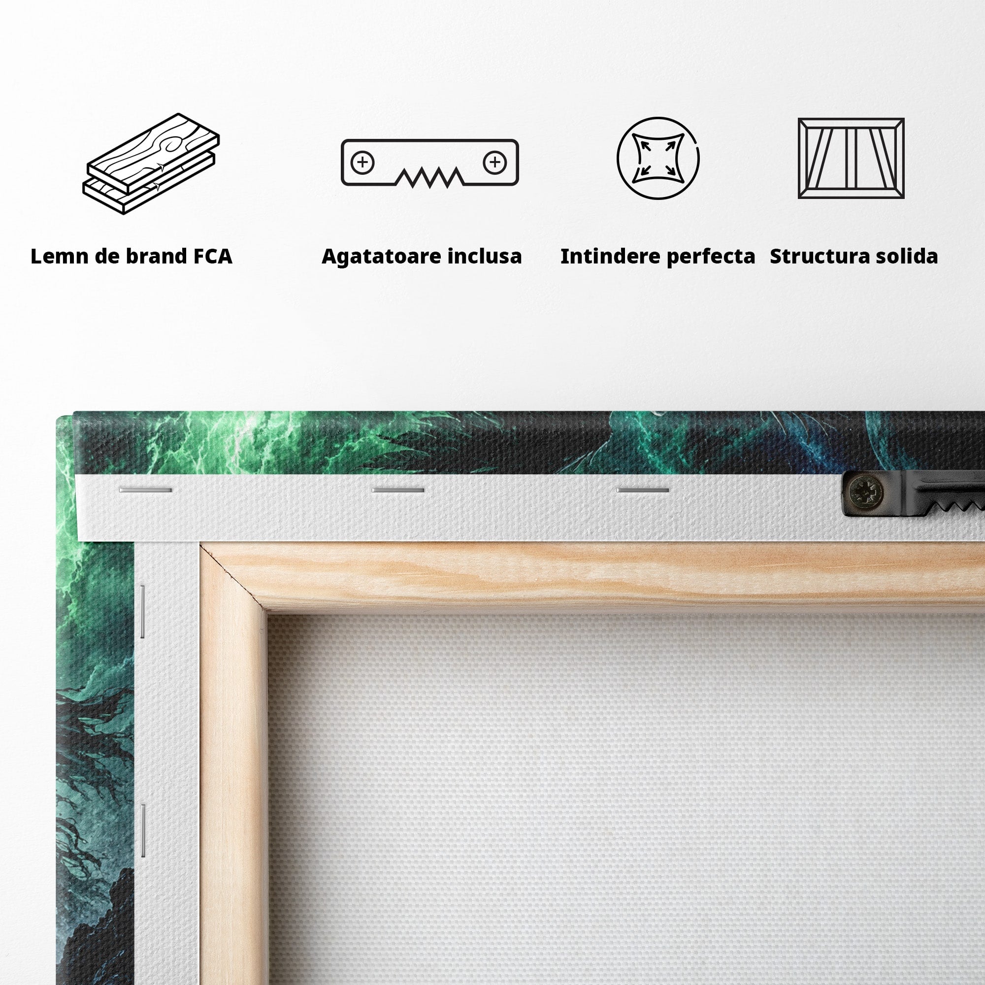 Tablou Canvas Premium LuxCanva® U1069, Calaretii Apocalipsei, Fantezie, Mister, Apocalipsa, Cai, Dormitor, Culori Vibrante