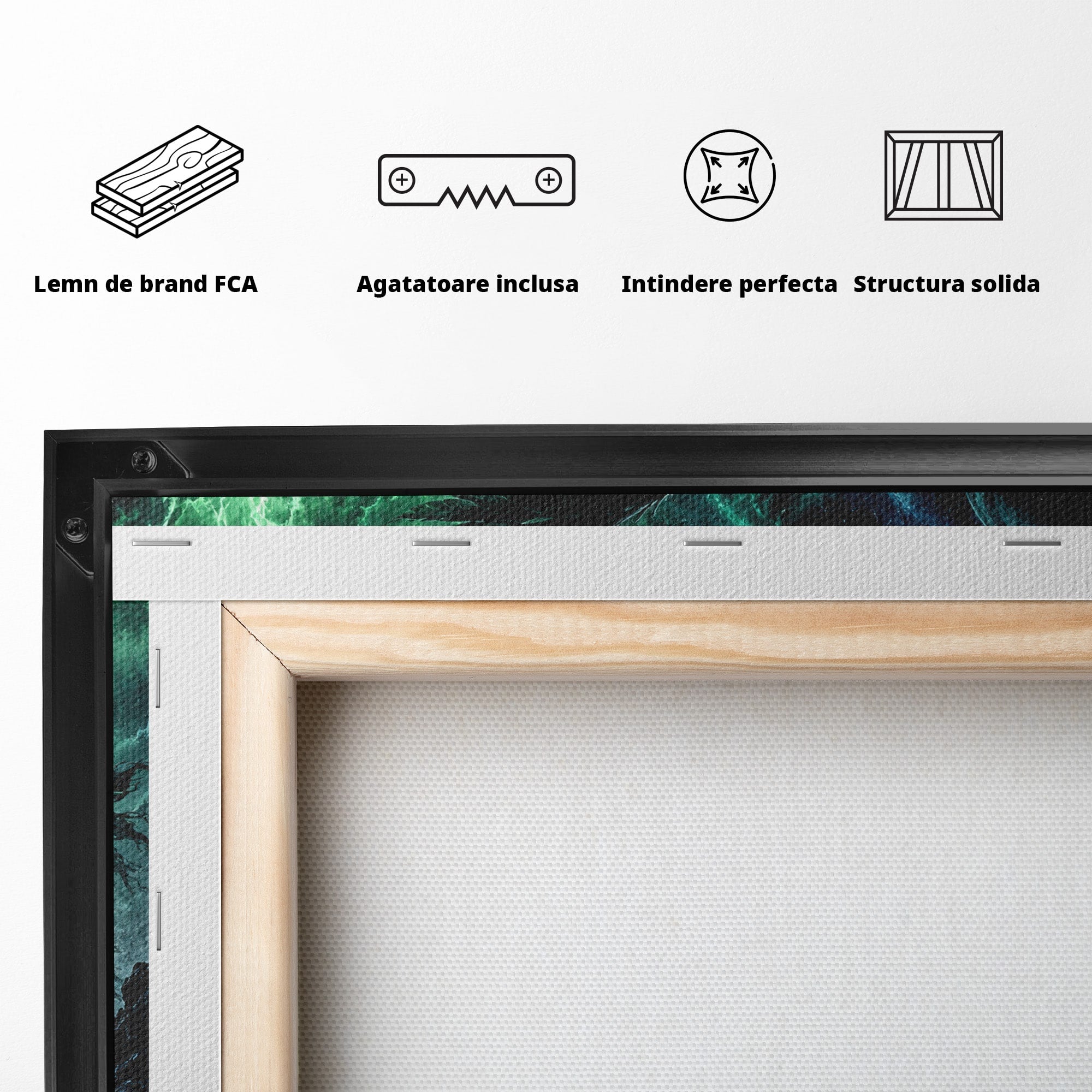 Tablou Canvas Premium LuxCanva® U1069, Calaretii Apocalipsei, Fantezie, Mister, Apocalipsa, Cai, Dormitor, Culori Vibrante