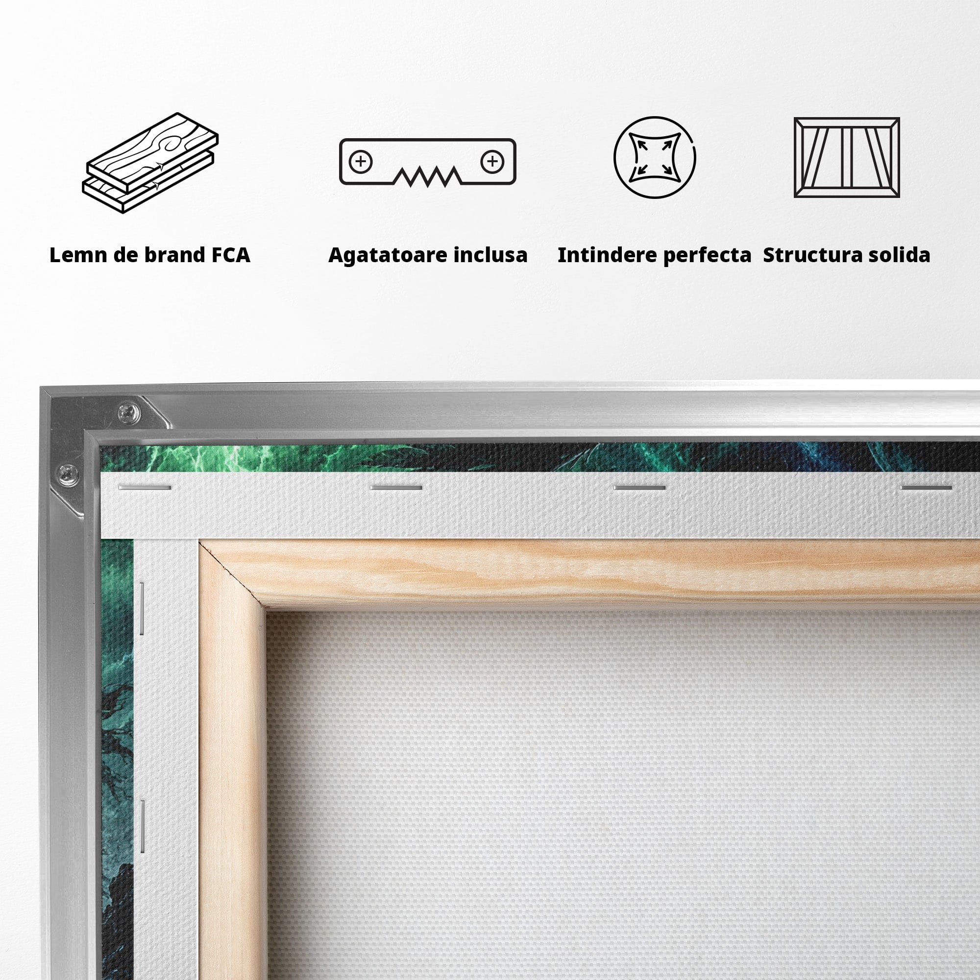 Tablou Canvas Premium LuxCanva® U1069, Calaretii Apocalipsei, Fantezie, Mister, Apocalipsa, Cai, Dormitor, Culori Vibrante