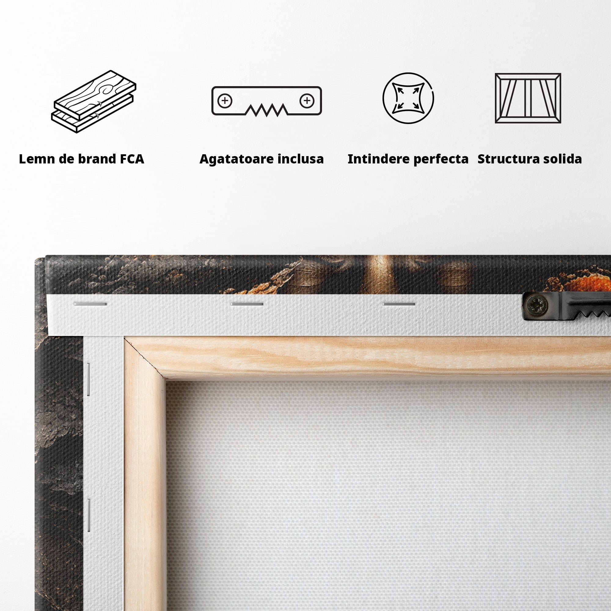 Tablou Canvas Premium LuxCanva® U1070, Femeie Renascuta Din Lava, Renastere, Chip, Femeie, Dormitor, Living, Culori Vibrante