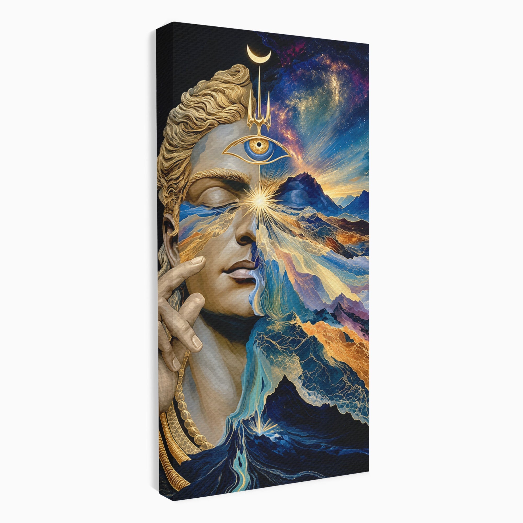 Tablou Canvas Premium LuxCanva® U1071, Zeitate Mistica, Cosmos, Abstract, Zeita, Misticism, Dormitor, Culori Vibrante