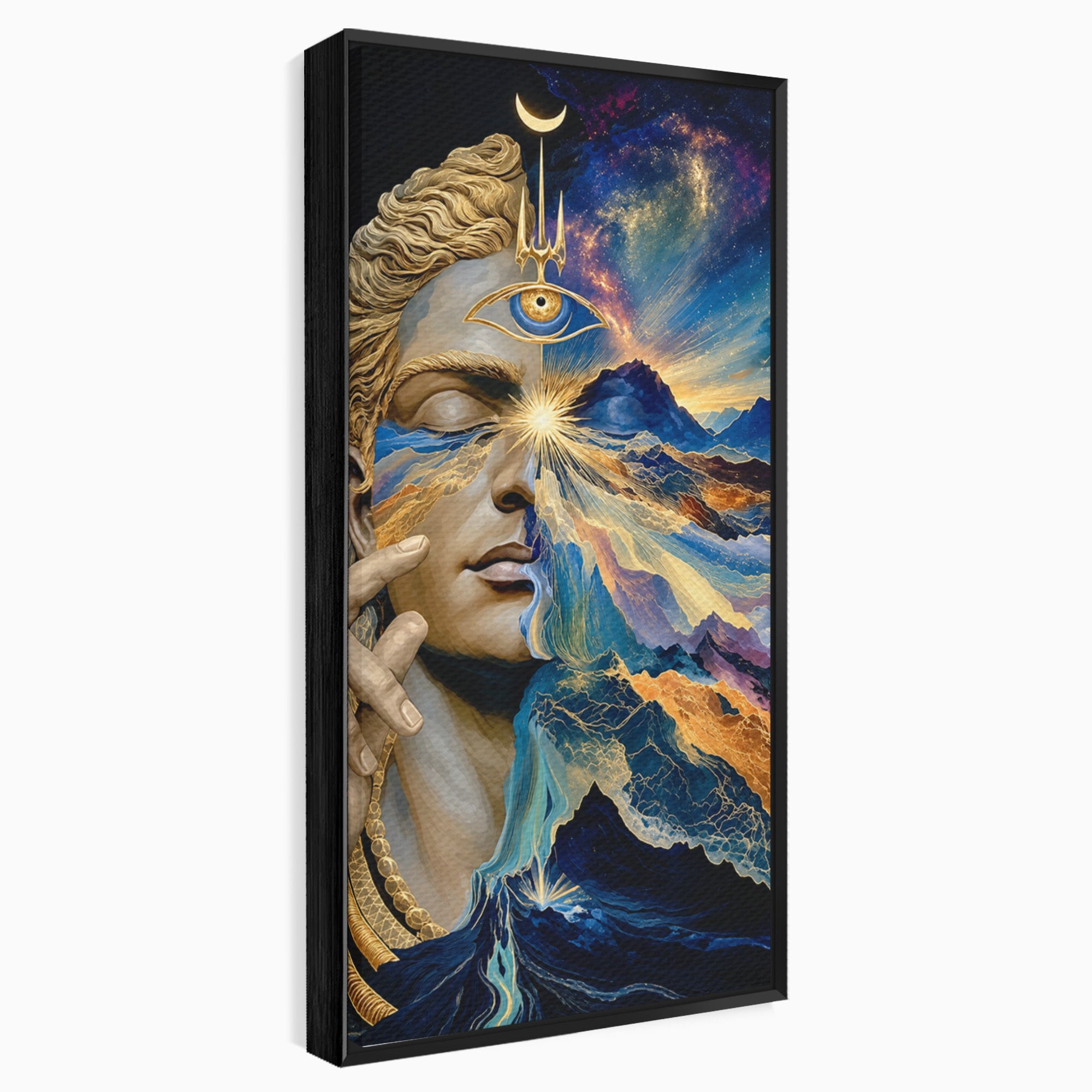 Tablou Canvas Premium LuxCanva® U1071, Zeitate Mistica, Cosmos, Abstract, Zeita, Misticism, Dormitor, Culori Vibrante