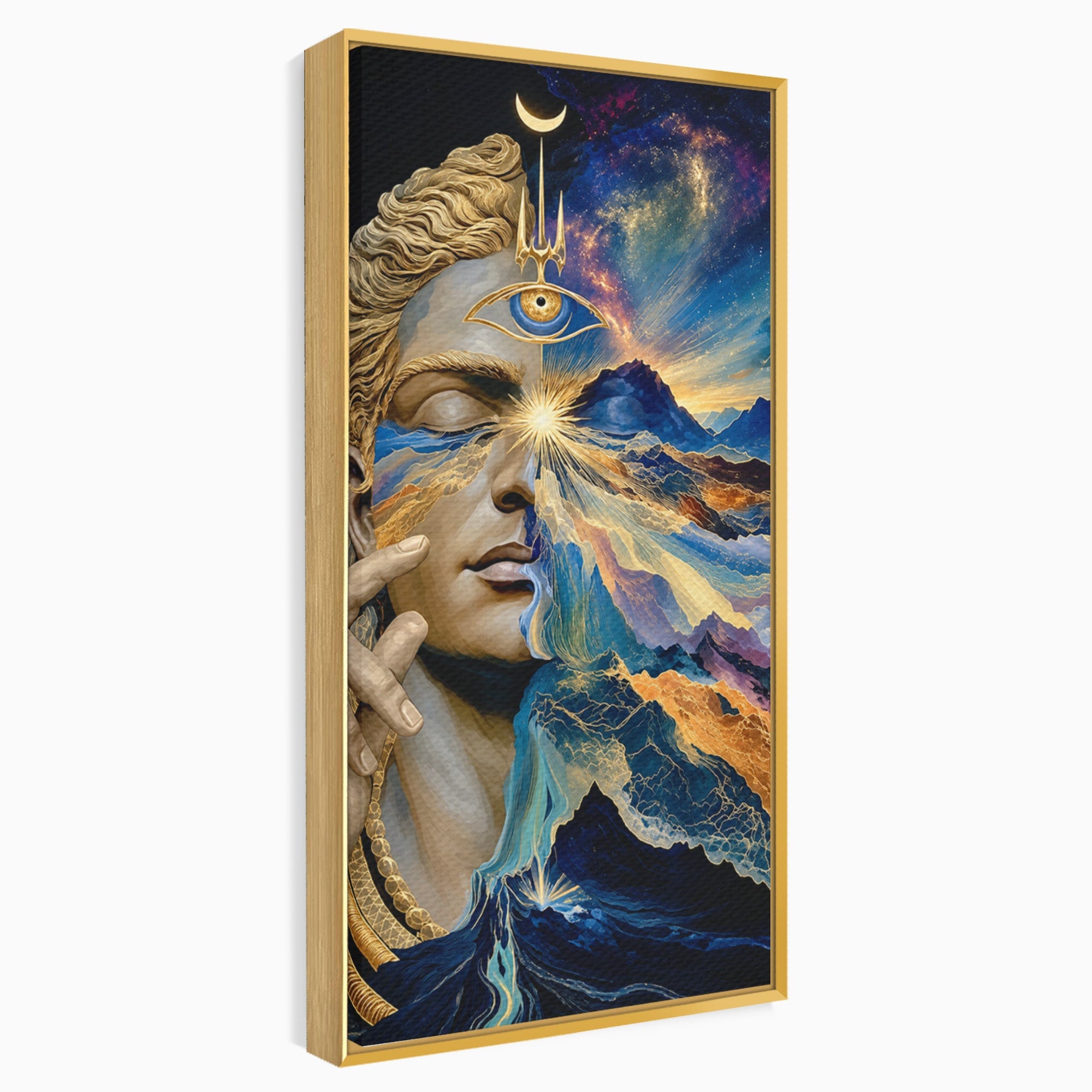 Tablou Canvas Premium LuxCanva® U1071, Zeitate Mistica, Cosmos, Abstract, Zeita, Misticism, Dormitor, Culori Vibrante