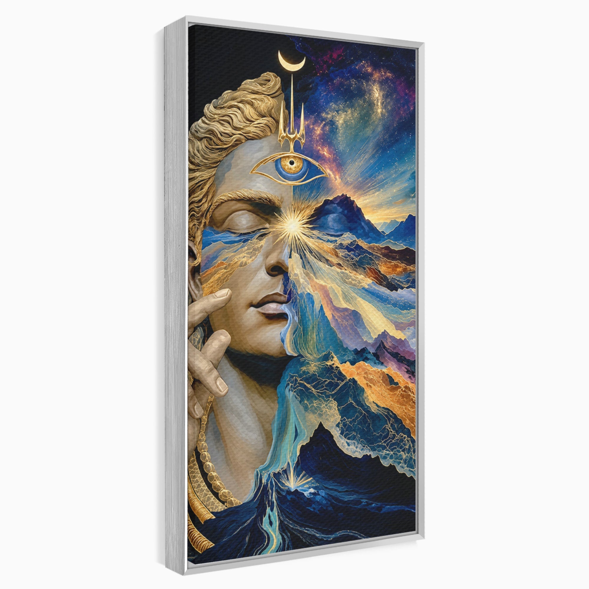 Tablou Canvas Premium LuxCanva® U1071, Zeitate Mistica, Cosmos, Abstract, Zeita, Misticism, Dormitor, Culori Vibrante