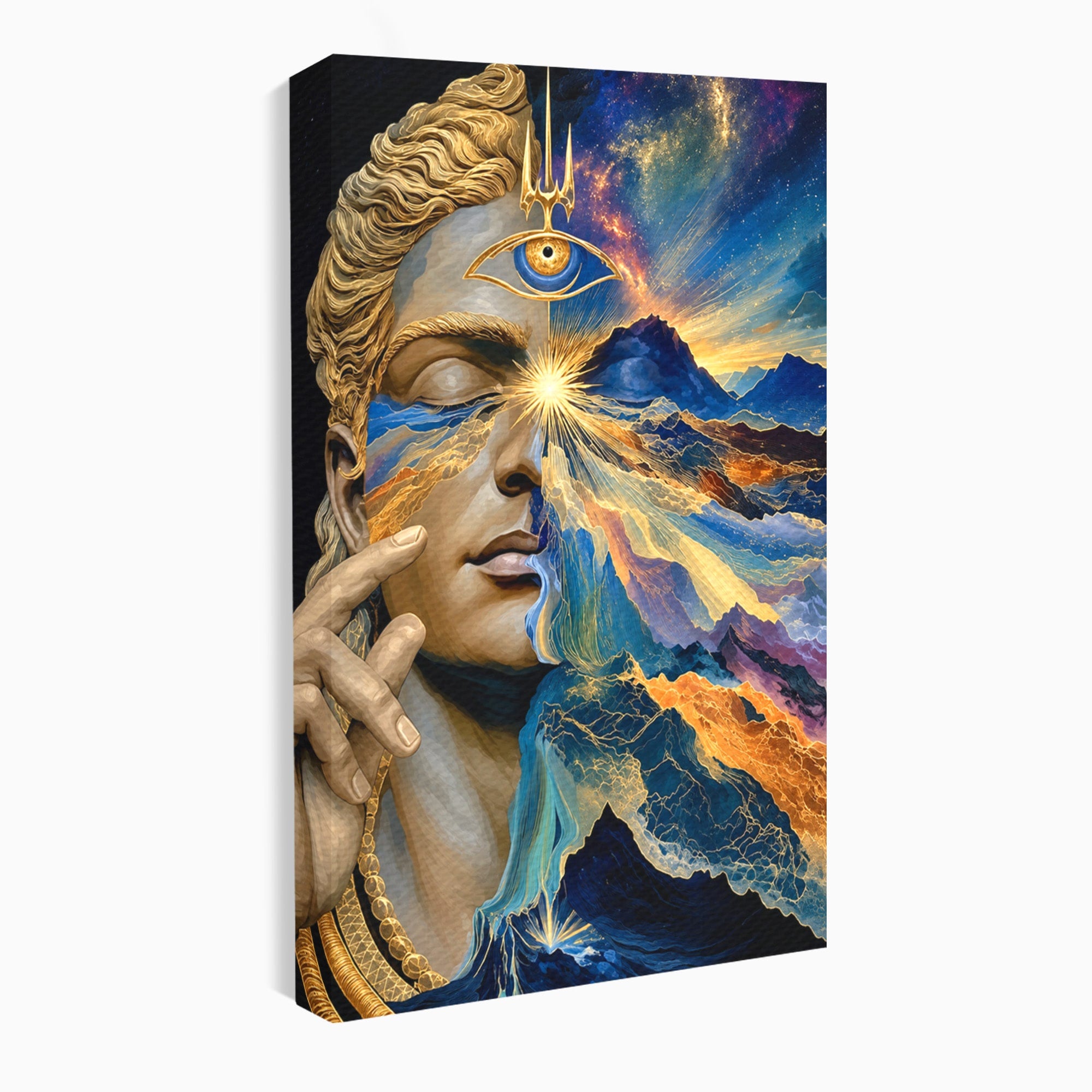 Tablou Canvas Premium LuxCanva® U1071, Zeitate Mistica, Cosmos, Abstract, Zeita, Misticism, Dormitor, Culori Vibrante
