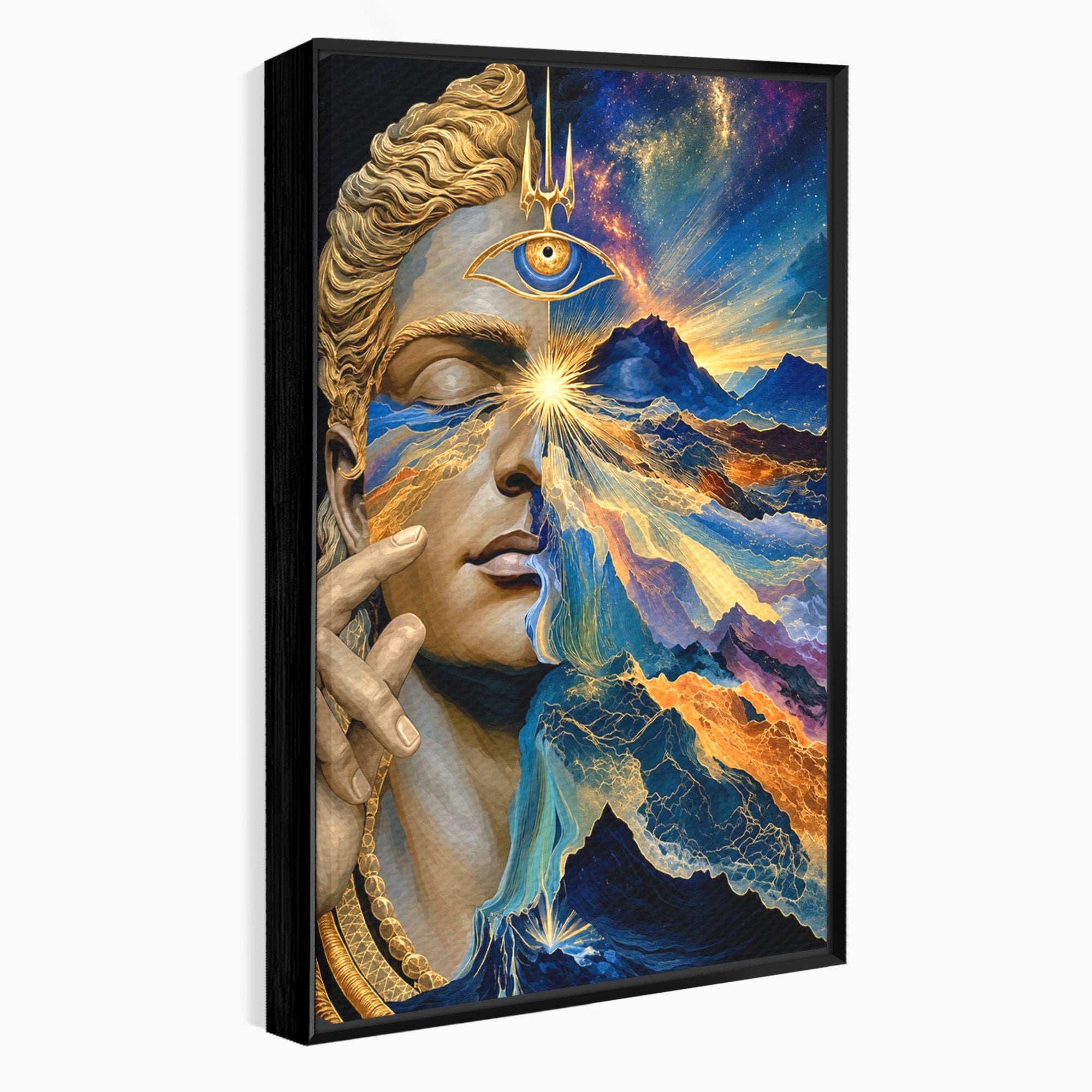 Tablou Canvas Premium LuxCanva® U1071, Zeitate Mistica, Cosmos, Abstract, Zeita, Misticism, Dormitor, Culori Vibrante