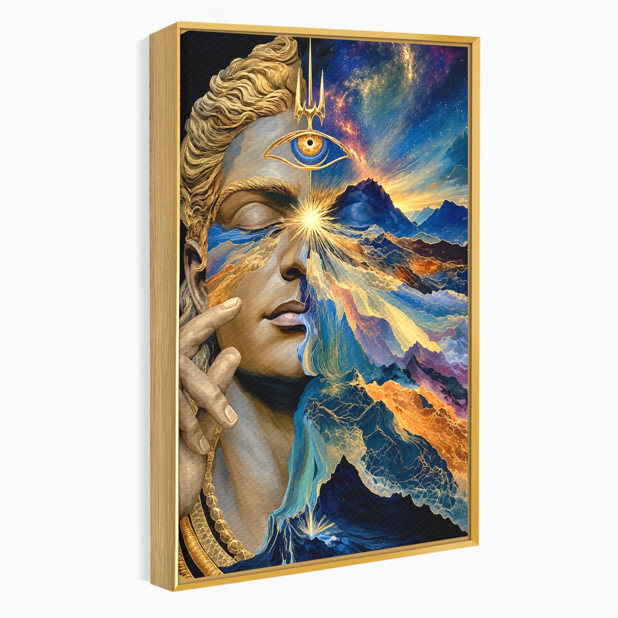 Tablou Canvas Premium LuxCanva® U1071, Zeitate Mistica, Cosmos, Abstract, Zeita, Misticism, Dormitor, Culori Vibrante