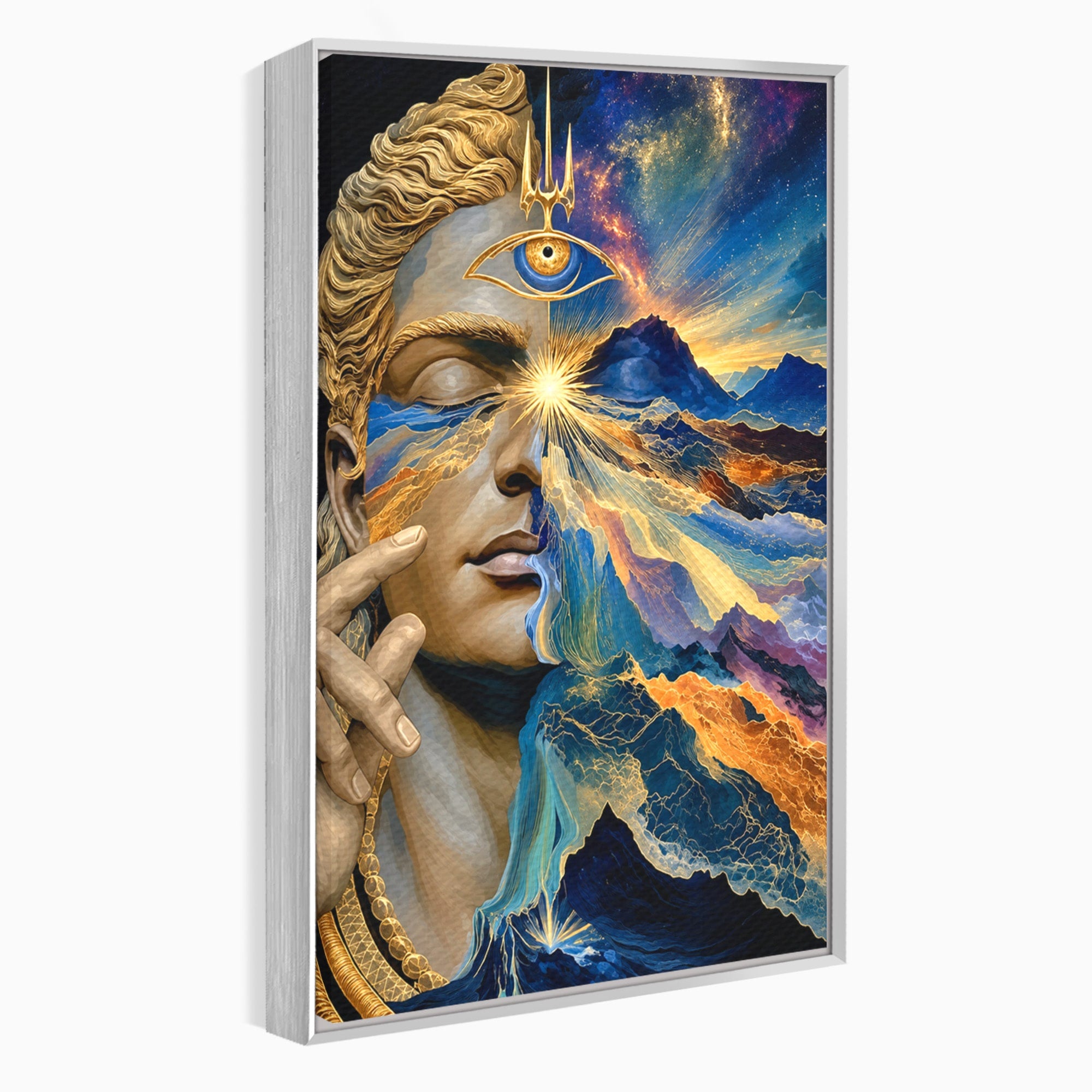 Tablou Canvas Premium LuxCanva® U1071, Zeitate Mistica, Cosmos, Abstract, Zeita, Misticism, Dormitor, Culori Vibrante