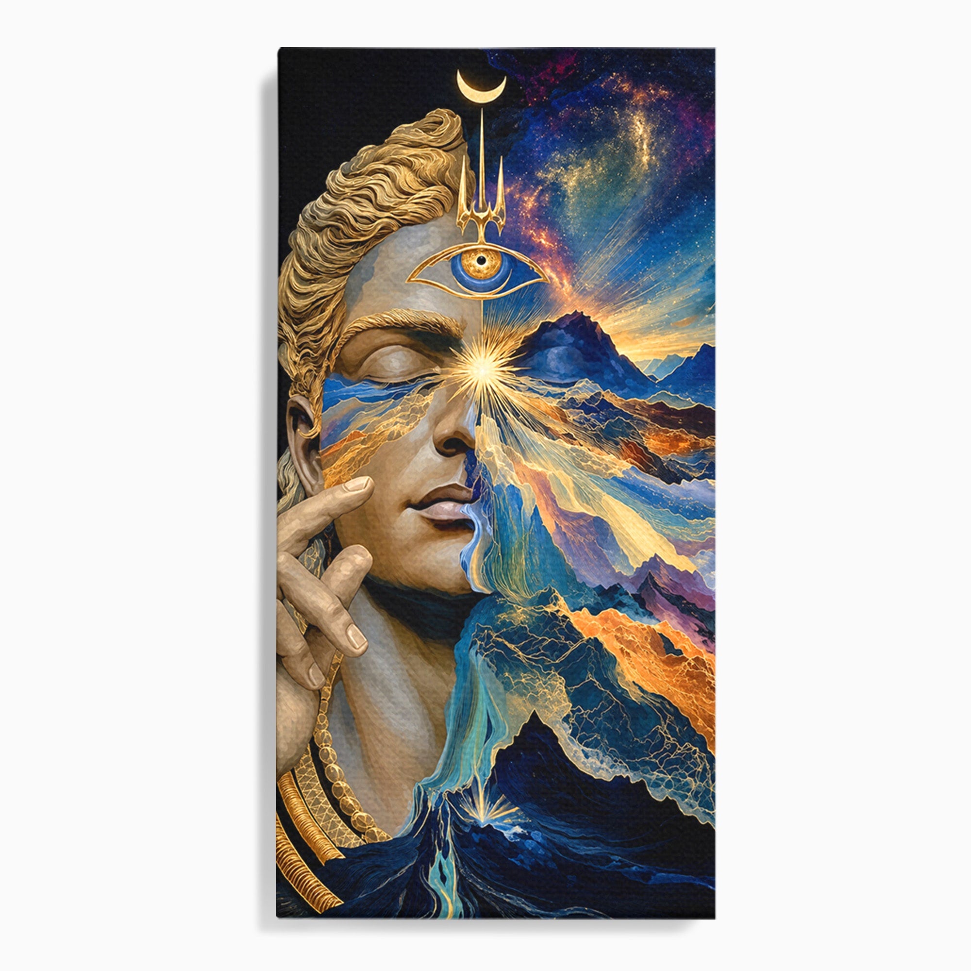 Tablou Canvas Premium LuxCanva® U1071, Zeitate Mistica, Cosmos, Abstract, Zeita, Misticism, Dormitor, Culori Vibrante