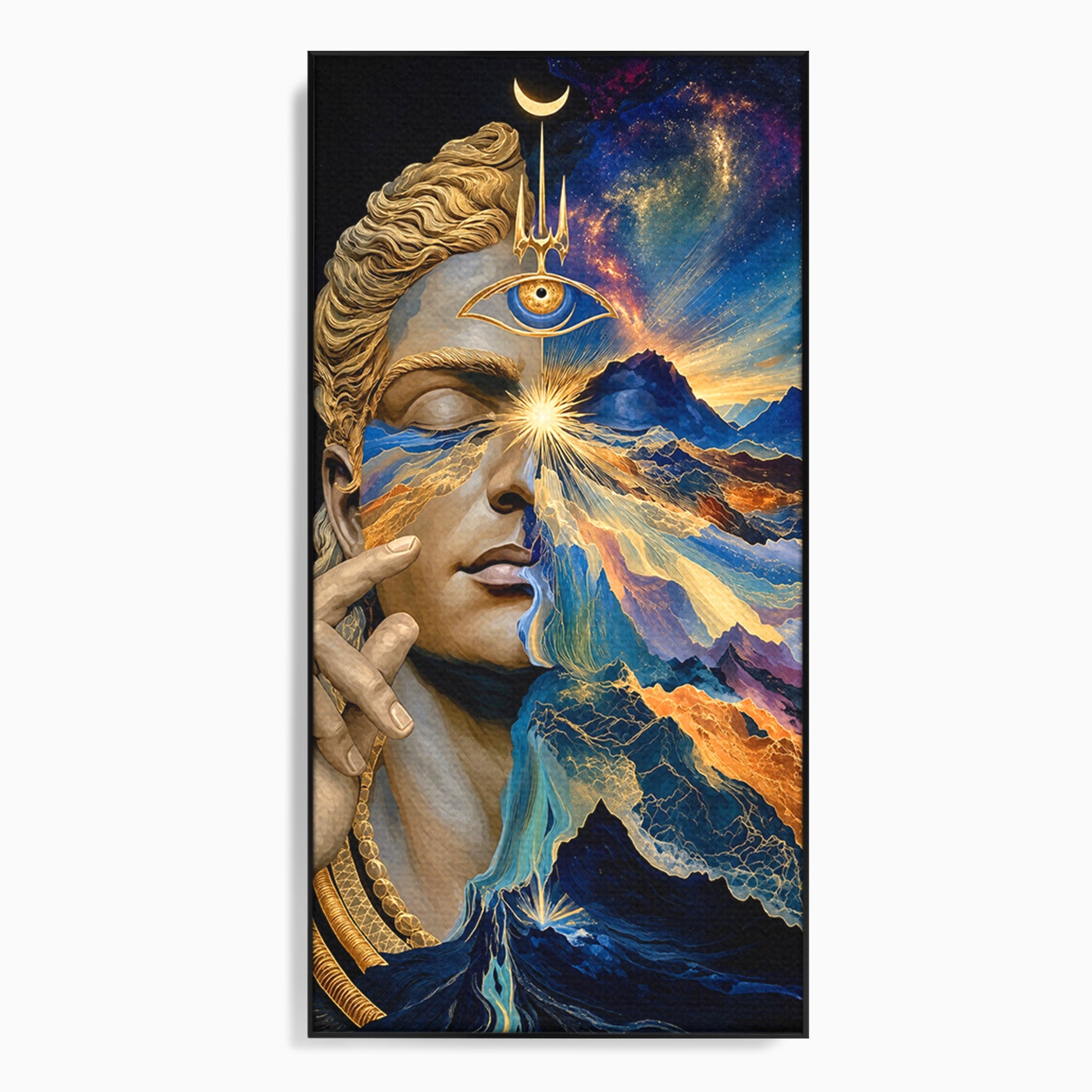 Tablou Canvas Premium LuxCanva® U1071, Zeitate Mistica, Cosmos, Abstract, Zeita, Misticism, Dormitor, Culori Vibrante