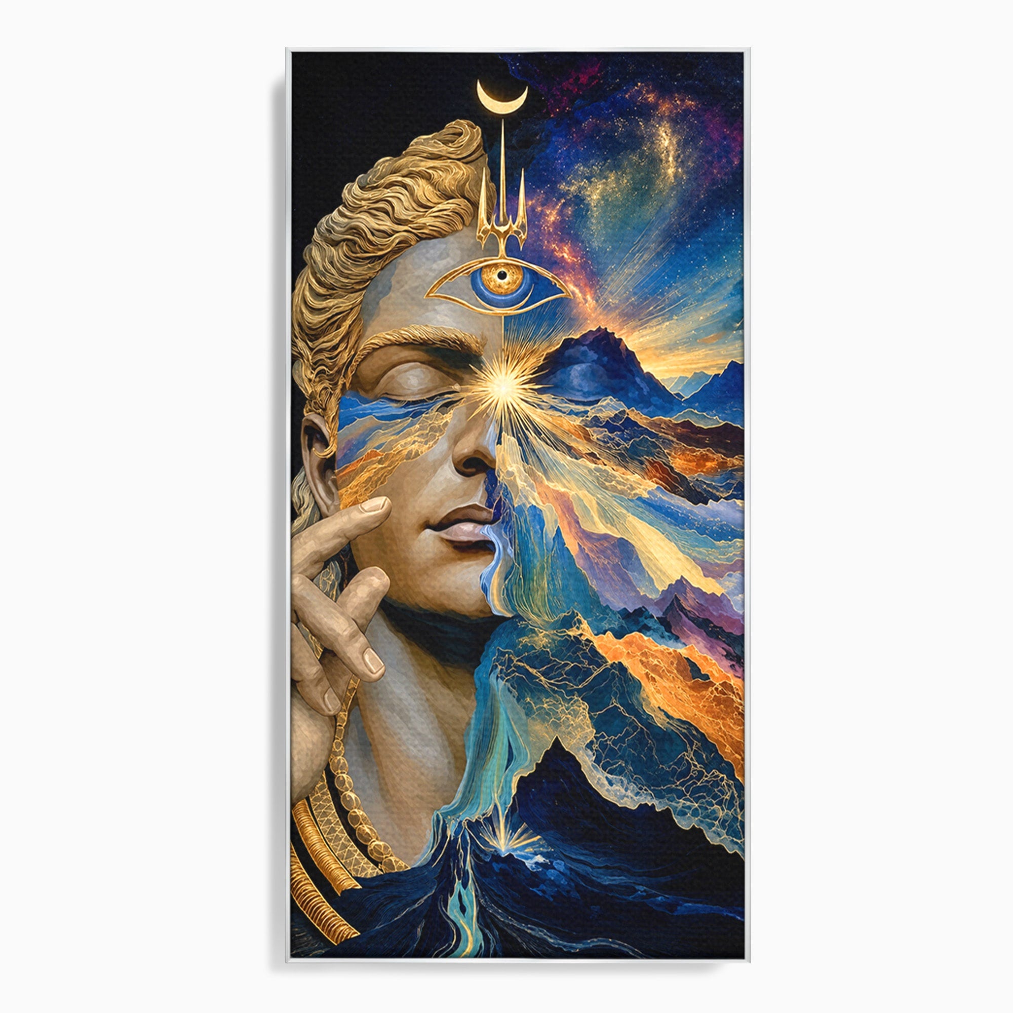Tablou Canvas Premium LuxCanva® U1071, Zeitate Mistica, Cosmos, Abstract, Zeita, Misticism, Dormitor, Culori Vibrante