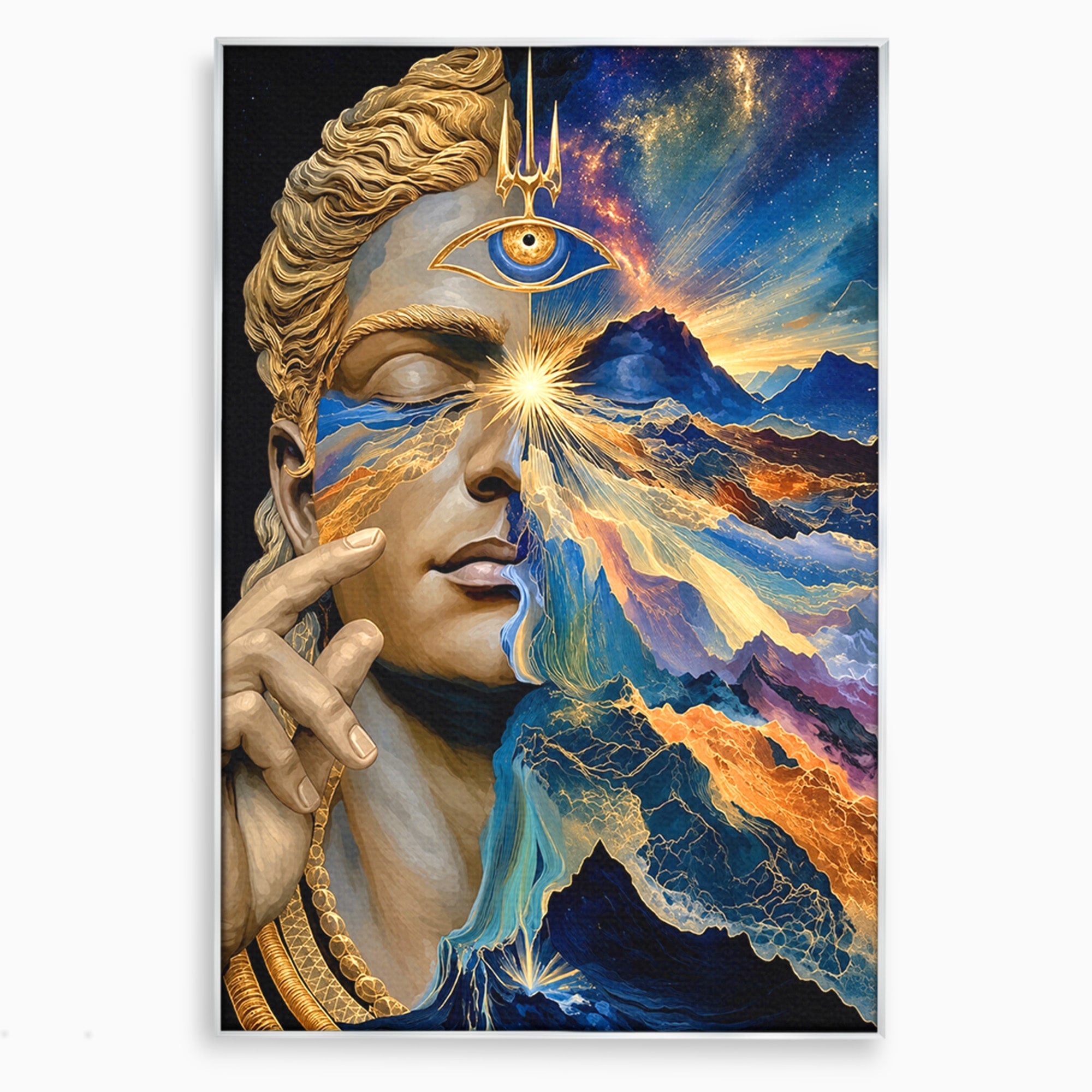 Tablou Canvas Premium LuxCanva® U1071, Zeitate Mistica, Cosmos, Abstract, Zeita, Misticism, Dormitor, Culori Vibrante