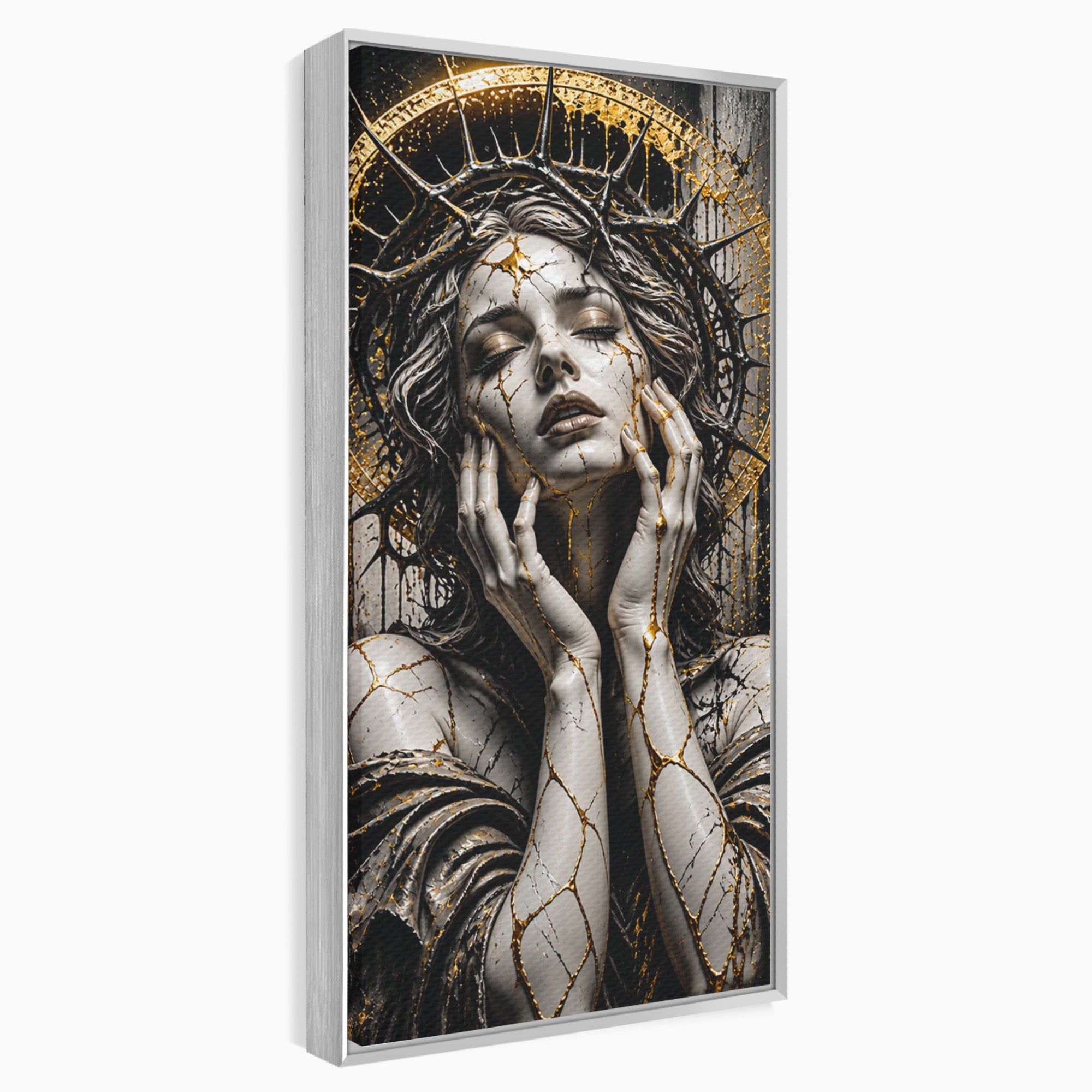 Tablou Canvas Premium LuxCanva® U1078, Zeita De Aur, Portret, Arta, Zeita, Living, Dormitor, Culori Vibrante