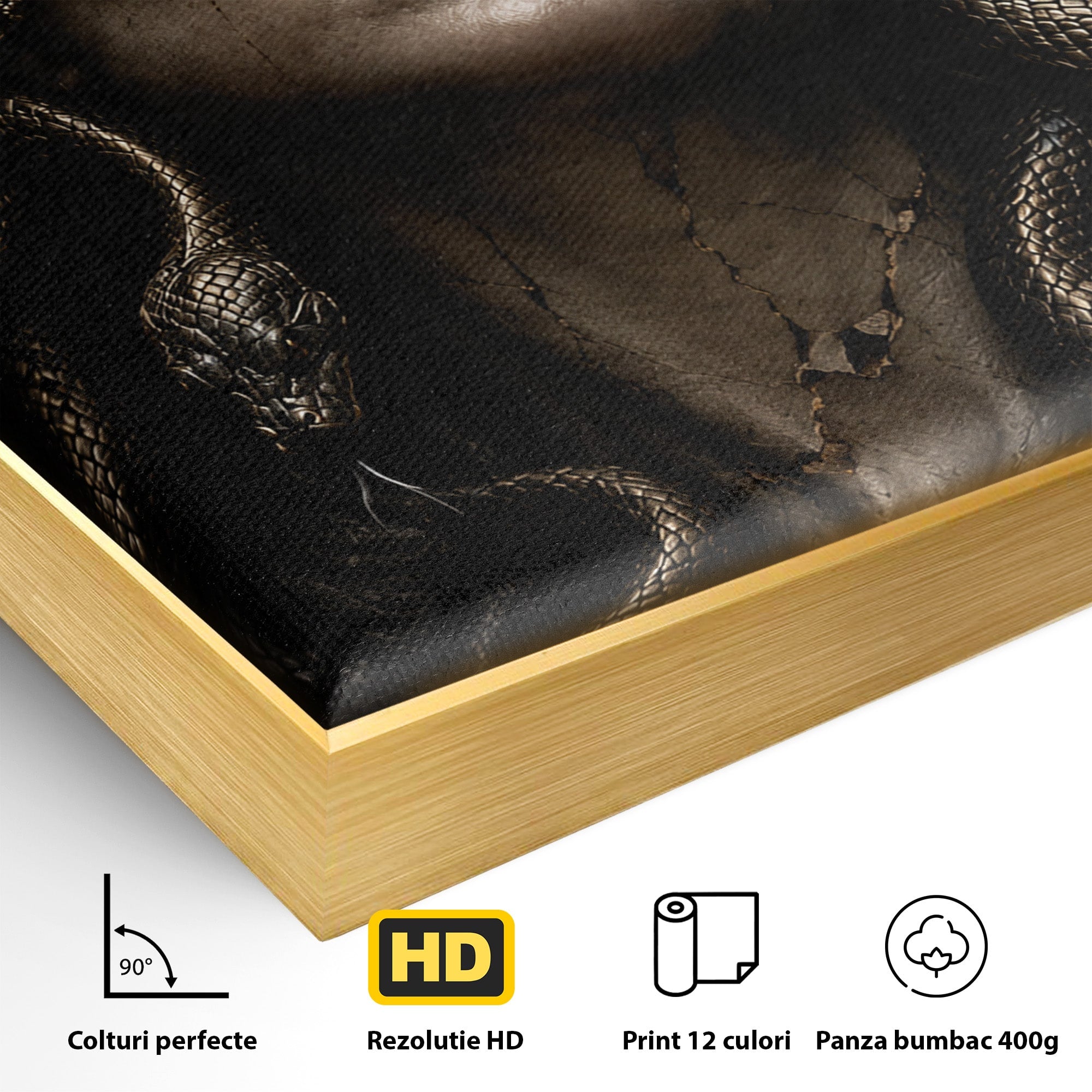 Tablou Canvas Premium LuxCanva® U1084, Meduza Moderna, Mitologie, Portret, Serpi, Meduza,  Dormitor, Culori Vibrante
