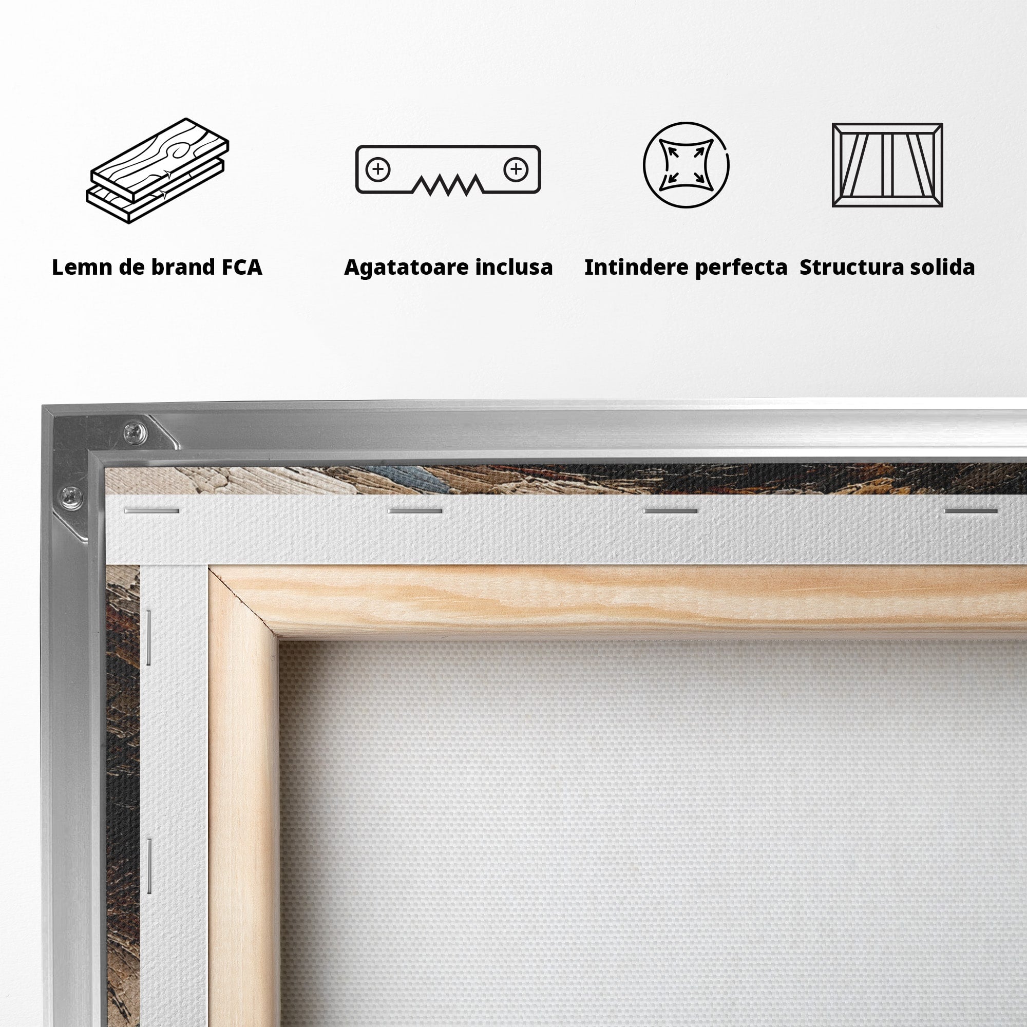 Tablou Canvas Premium LuxCanva® U1095, Privire Intensa, Ochi, Introspectie, Portret, Mister, Dormitor, Culori Vibrante