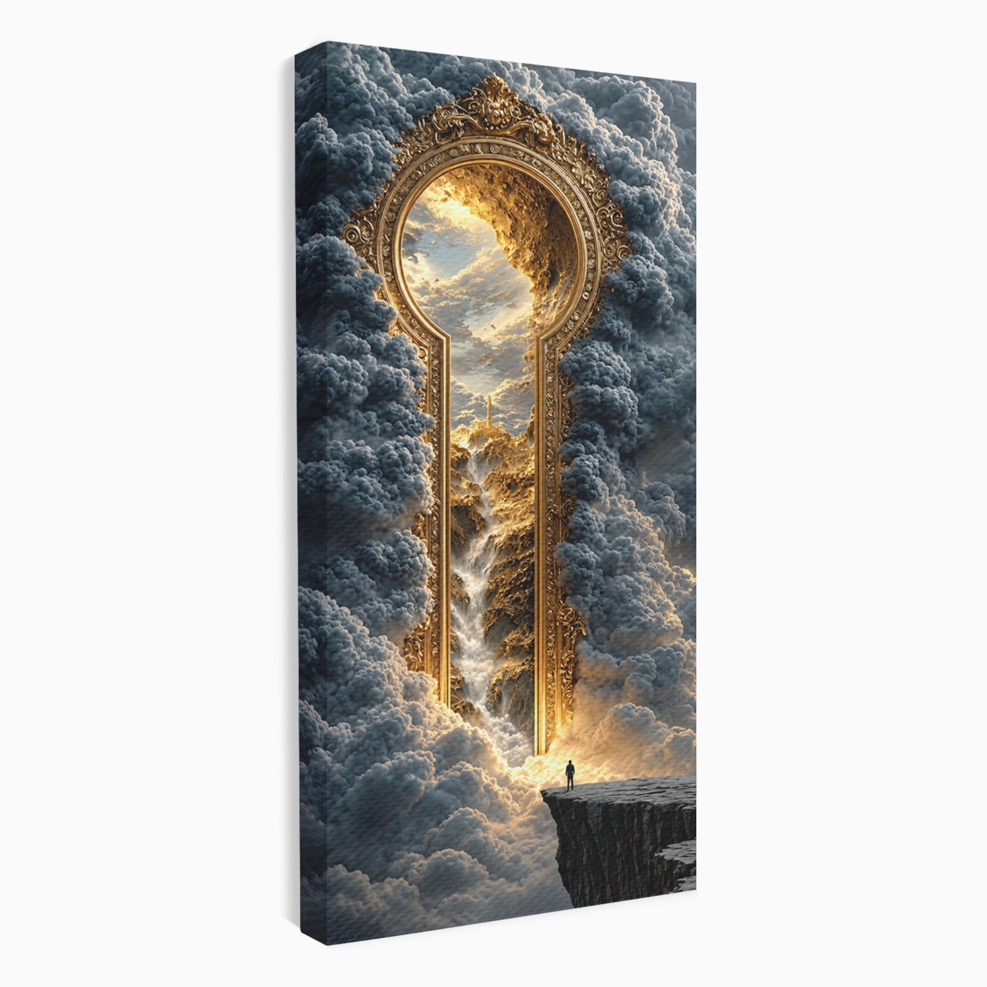 Tablou Canvas Premium LuxCanva® U1105, Cheia Cerului, Peisaj, Fantezie, Cer, Nor, Aventura, Living, Culori Vibrante