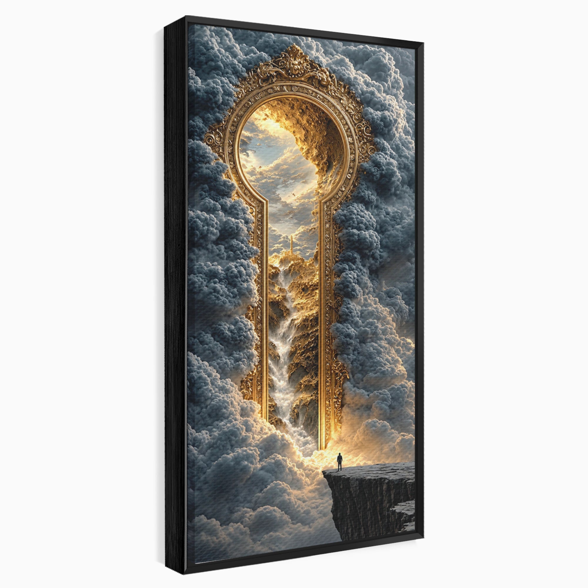 Tablou Canvas Premium LuxCanva® U1105, Cheia Cerului, Peisaj, Fantezie, Cer, Nor, Aventura, Living, Culori Vibrante