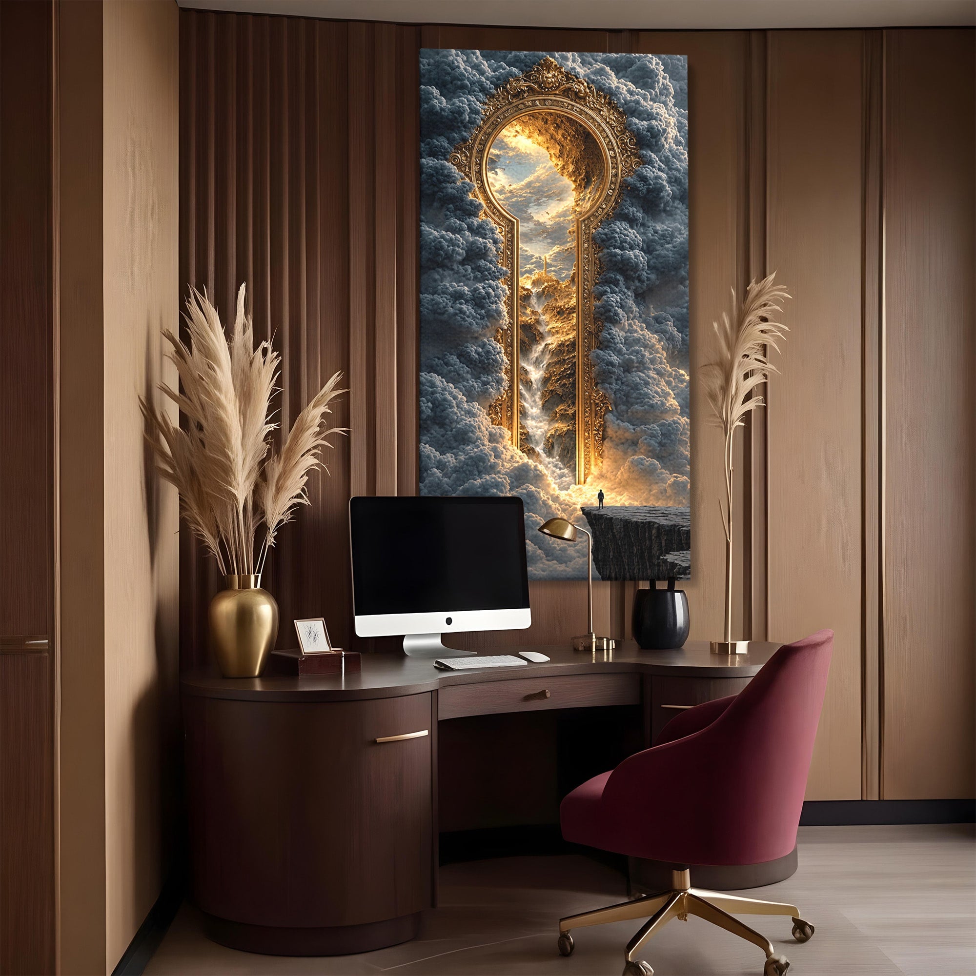 Tablou Canvas Premium LuxCanva® U1105, Cheia Cerului, Peisaj, Fantezie, Cer, Nor, Aventura, Living, Culori Vibrante